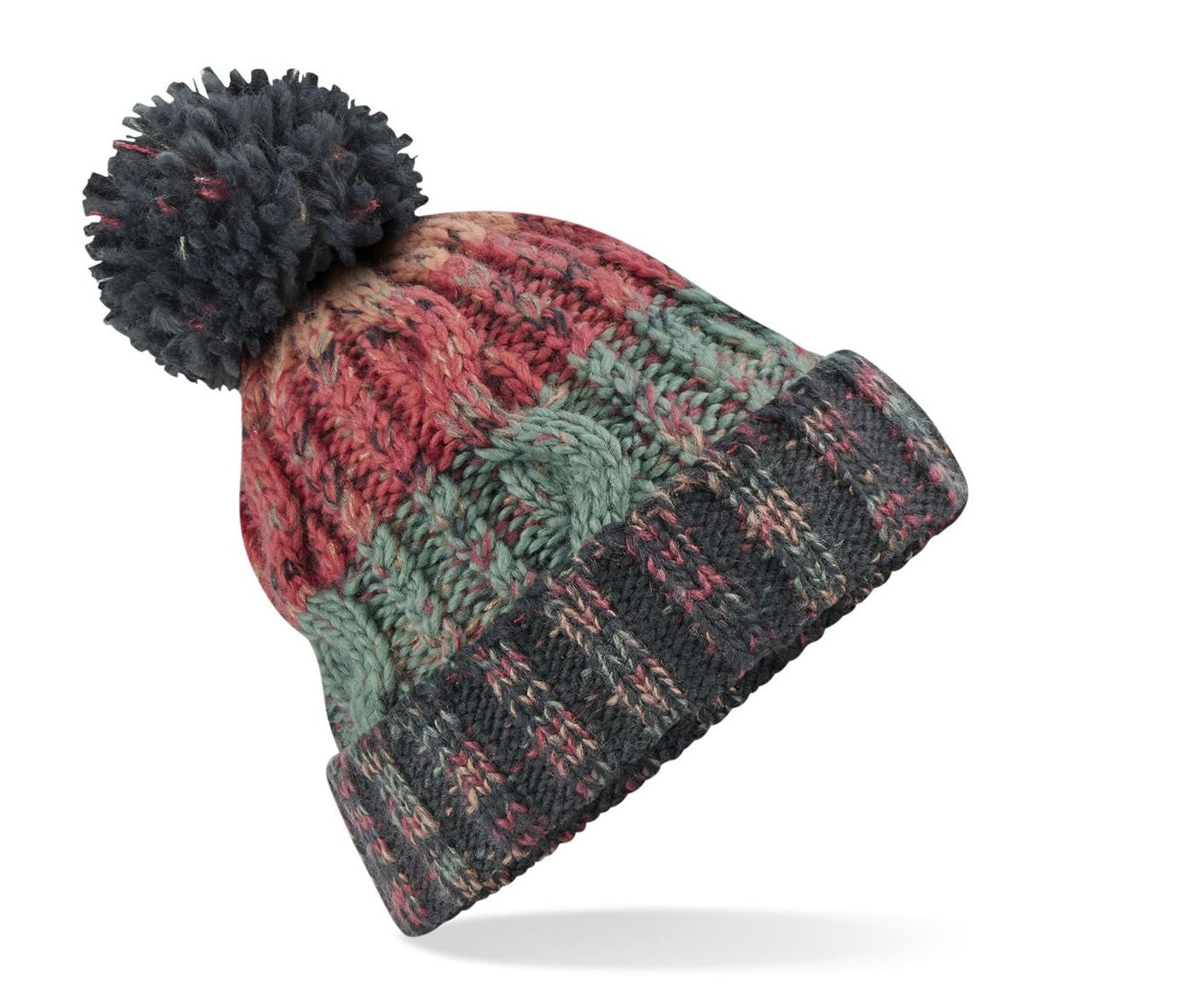 Bonnet Corkscrew Avec Pompon - Watermelon Breeze