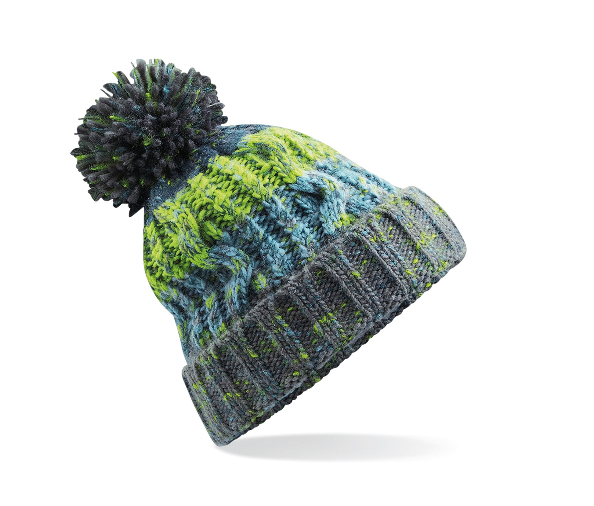 Bonnet Corkscrew Avec Pompon - Electric Grey