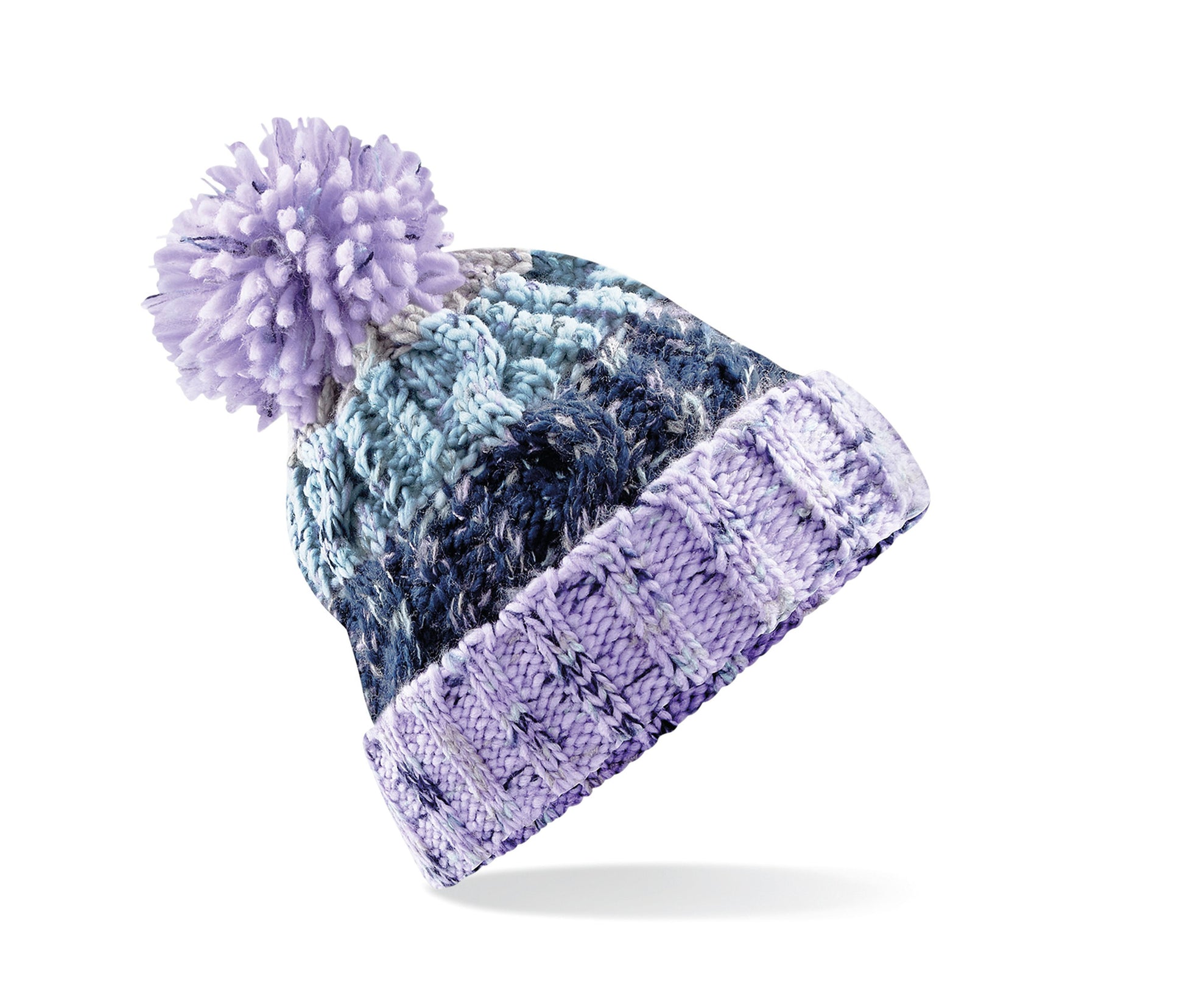 Bonnet Corkscrew Avec Pompon - Lavender Fizz