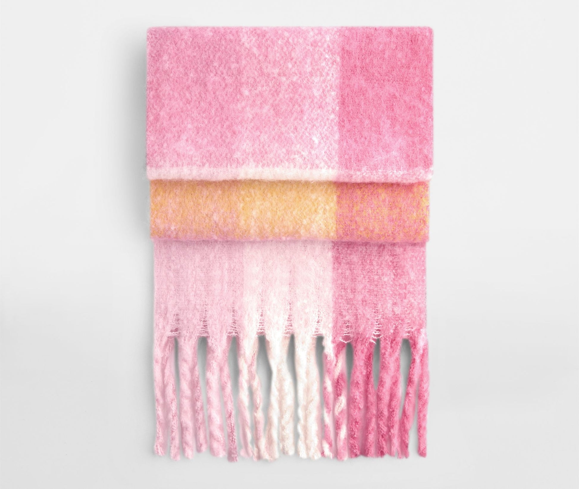 Écharpe Oversize à Carreaux - Pink Check
