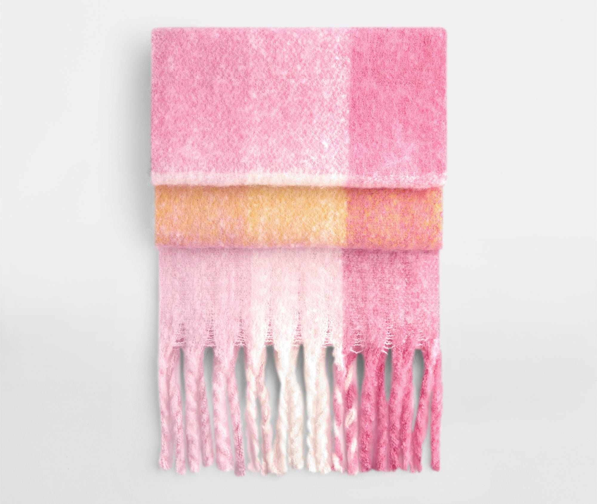 Écharpe Oversize à Carreaux - Pink Check