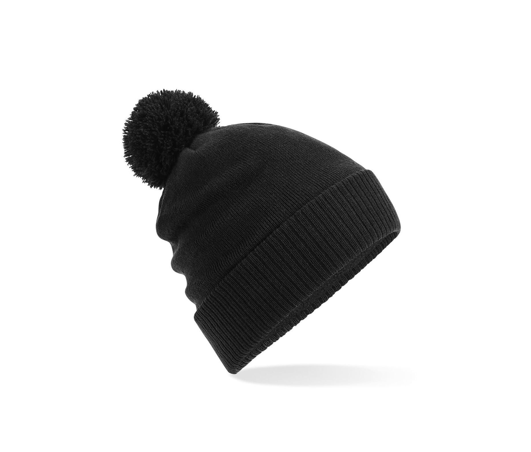 Bonnet à Pompon Déperlant - Black