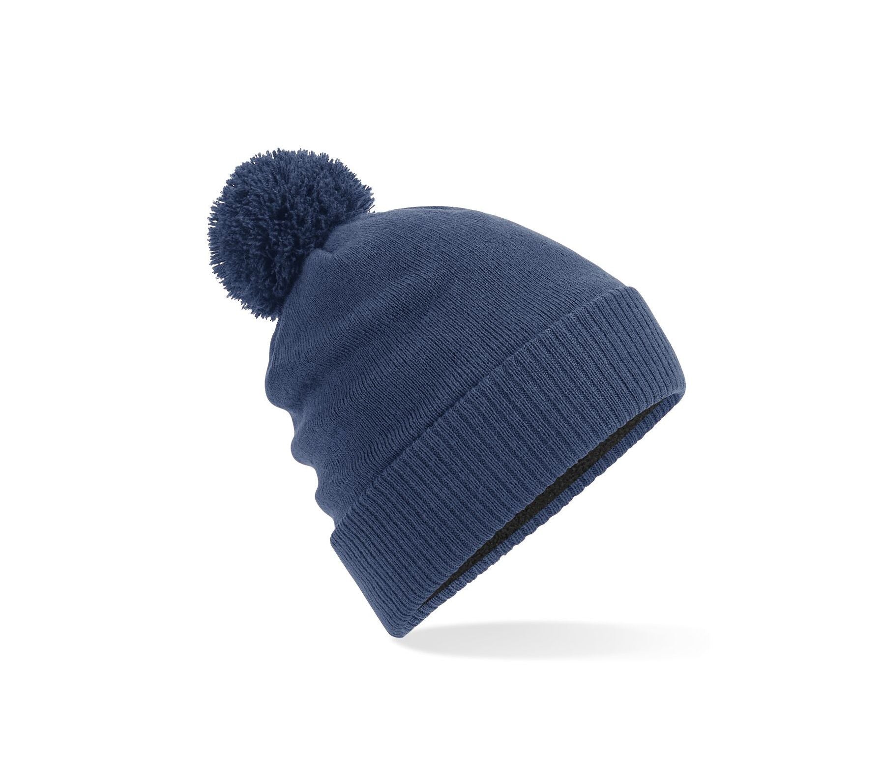 Bonnet à Pompon Déperlant - Steel Blue