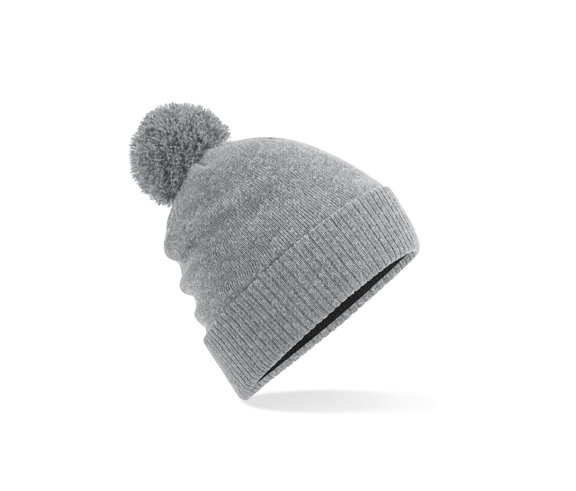 Bonnet à Pompon Déperlant - Heather Grey