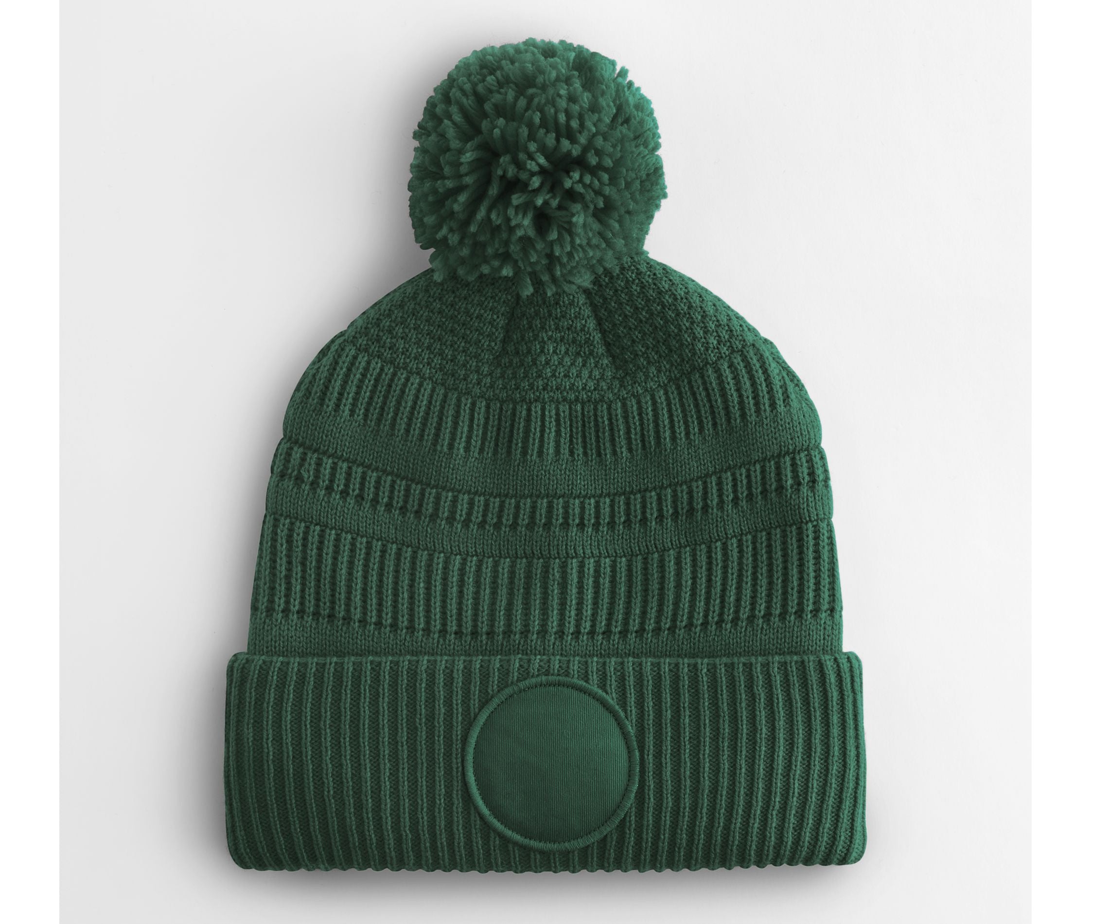 Bonnet Avec Empiècement Rond - Bottle Green