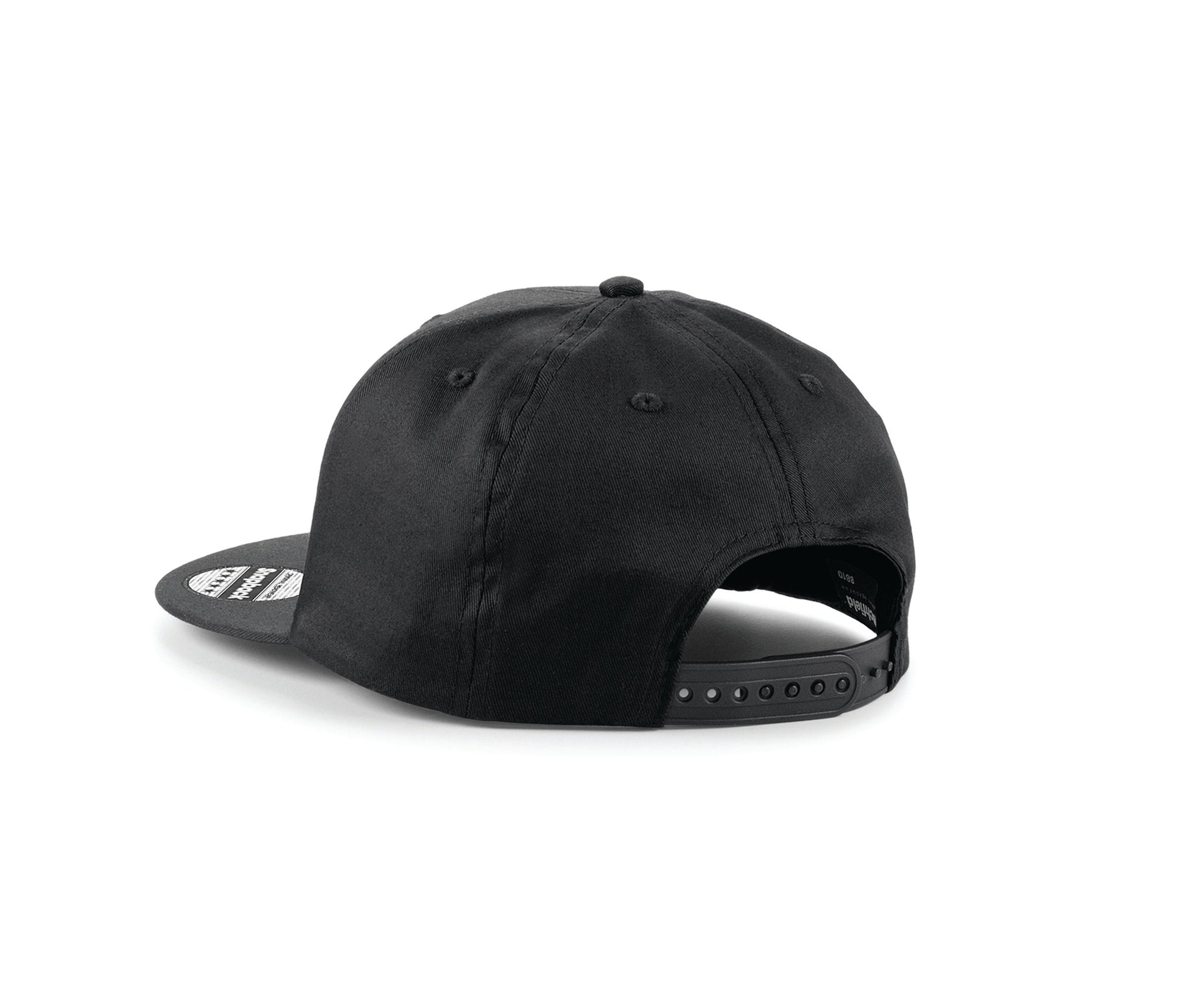 Casquette Style Rappeur 5 Pans - Black