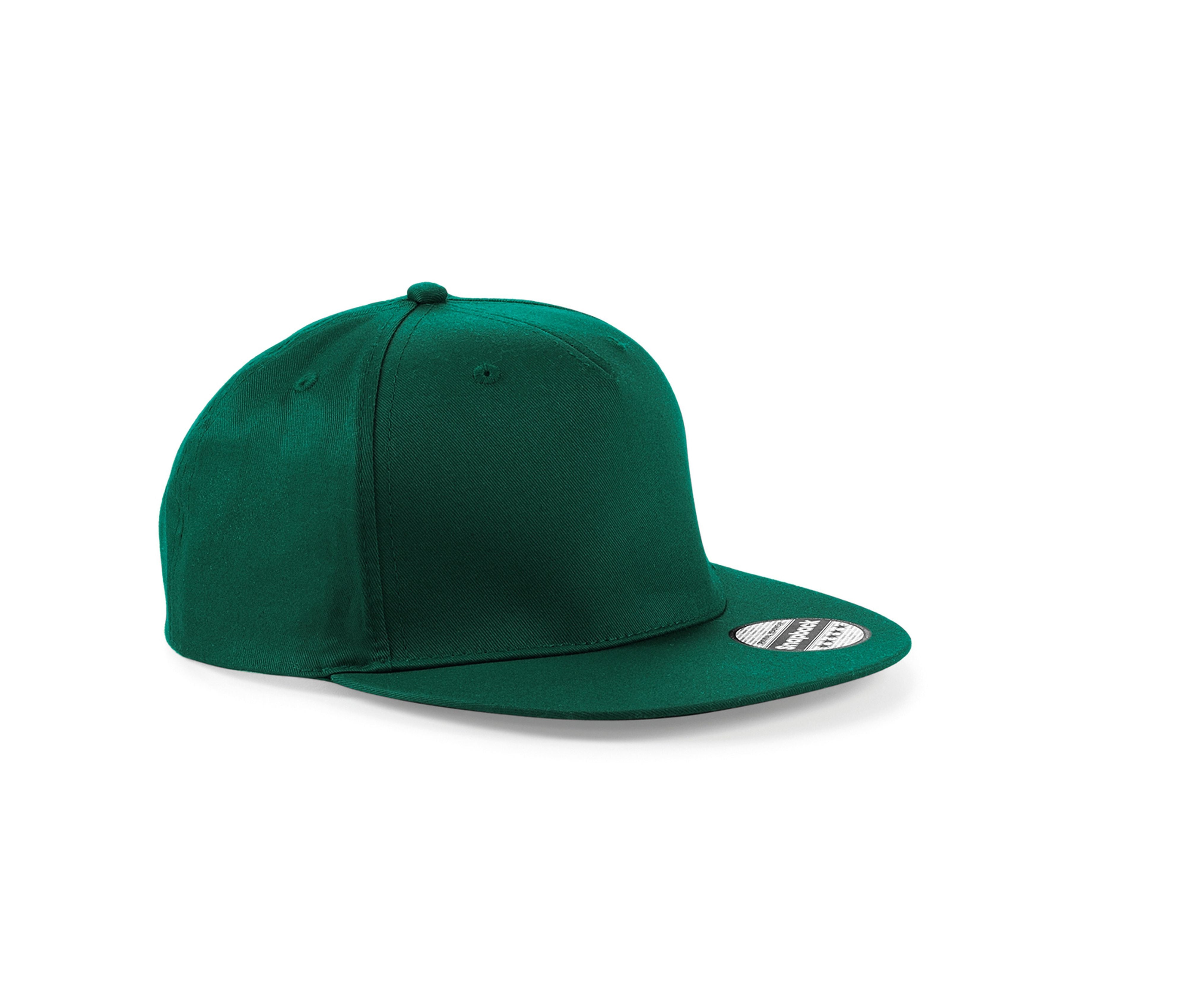Casquette Style Rappeur 5 Pans - Bottle Green