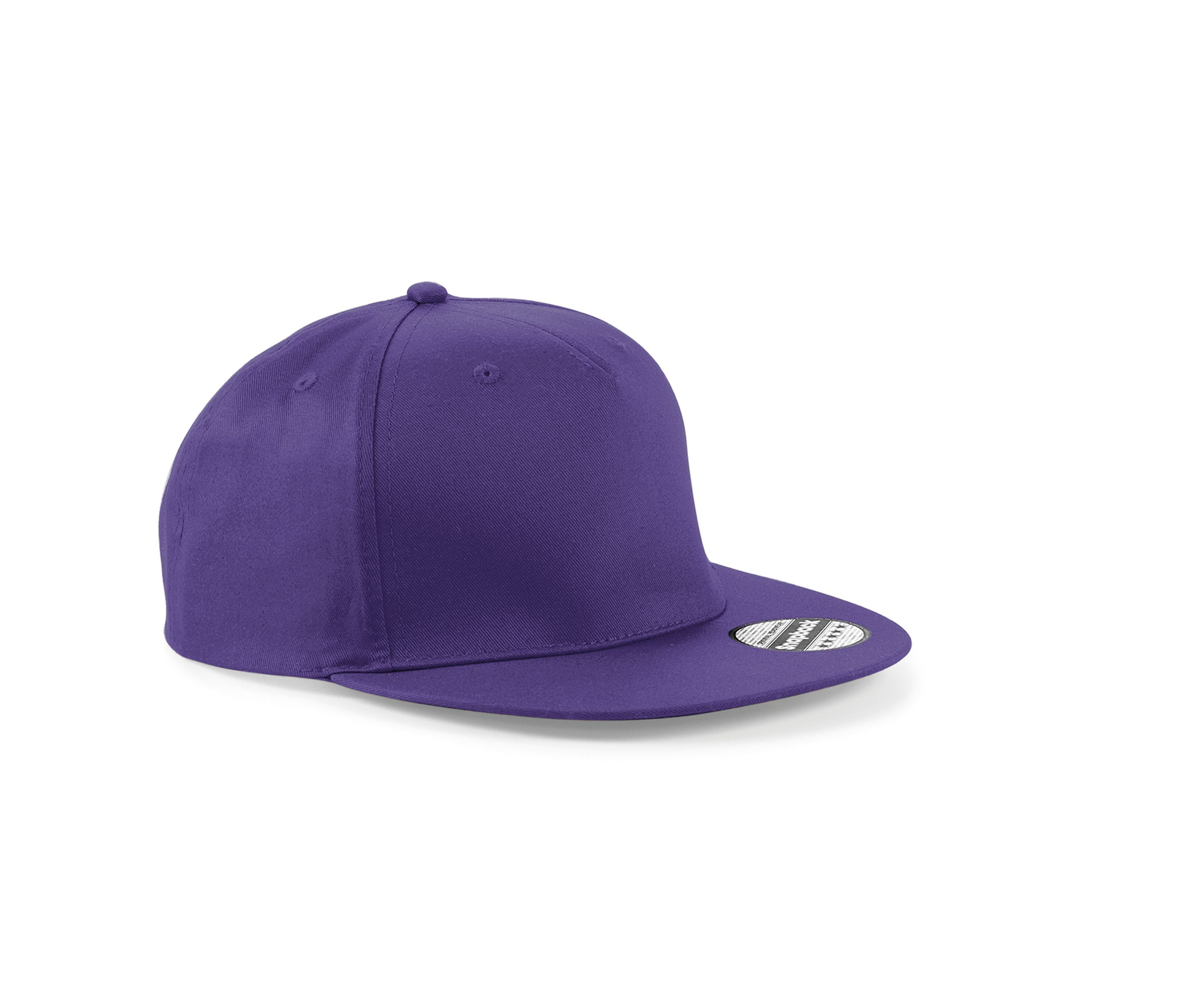 Casquette Style Rappeur 5 Pans - Purple