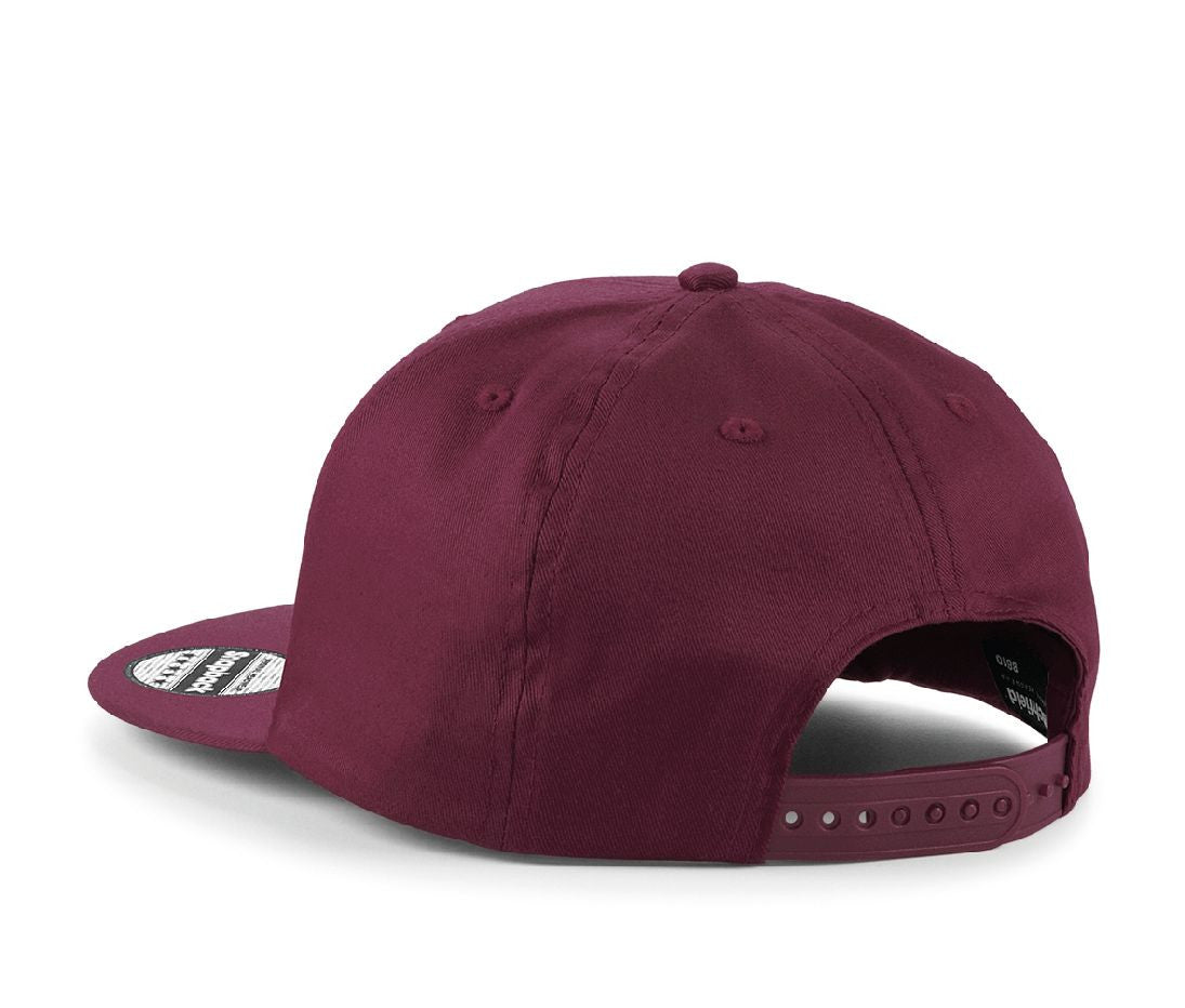 Casquette Style Rappeur 5 Pans - Burgundy