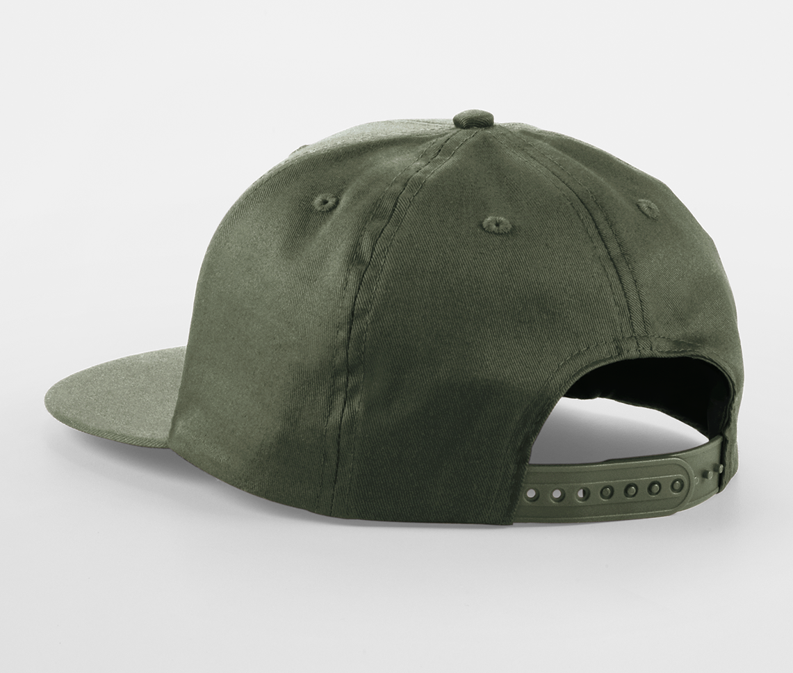 Casquette Style Rappeur 5 Pans - Olive Green