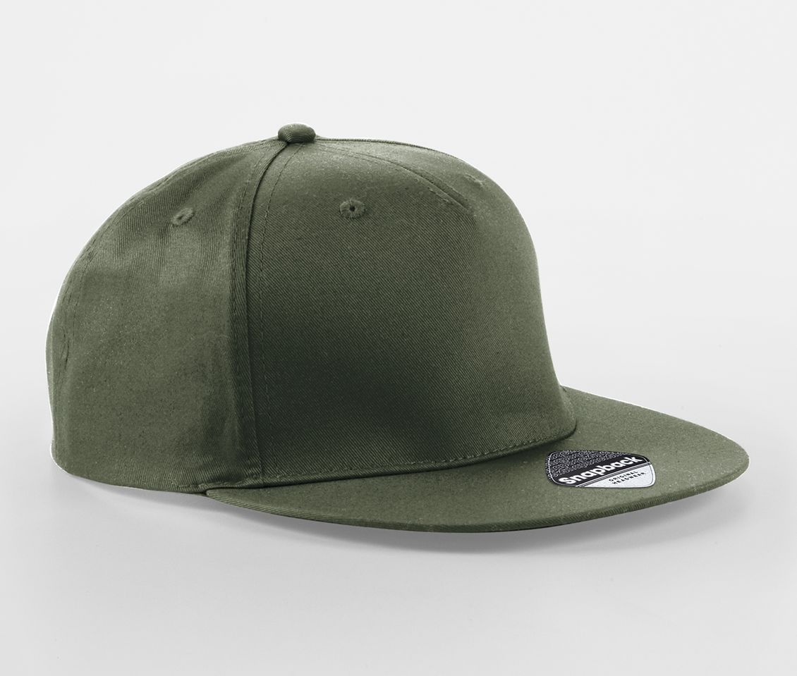 Casquette Style Rappeur 5 Pans - Olive Green