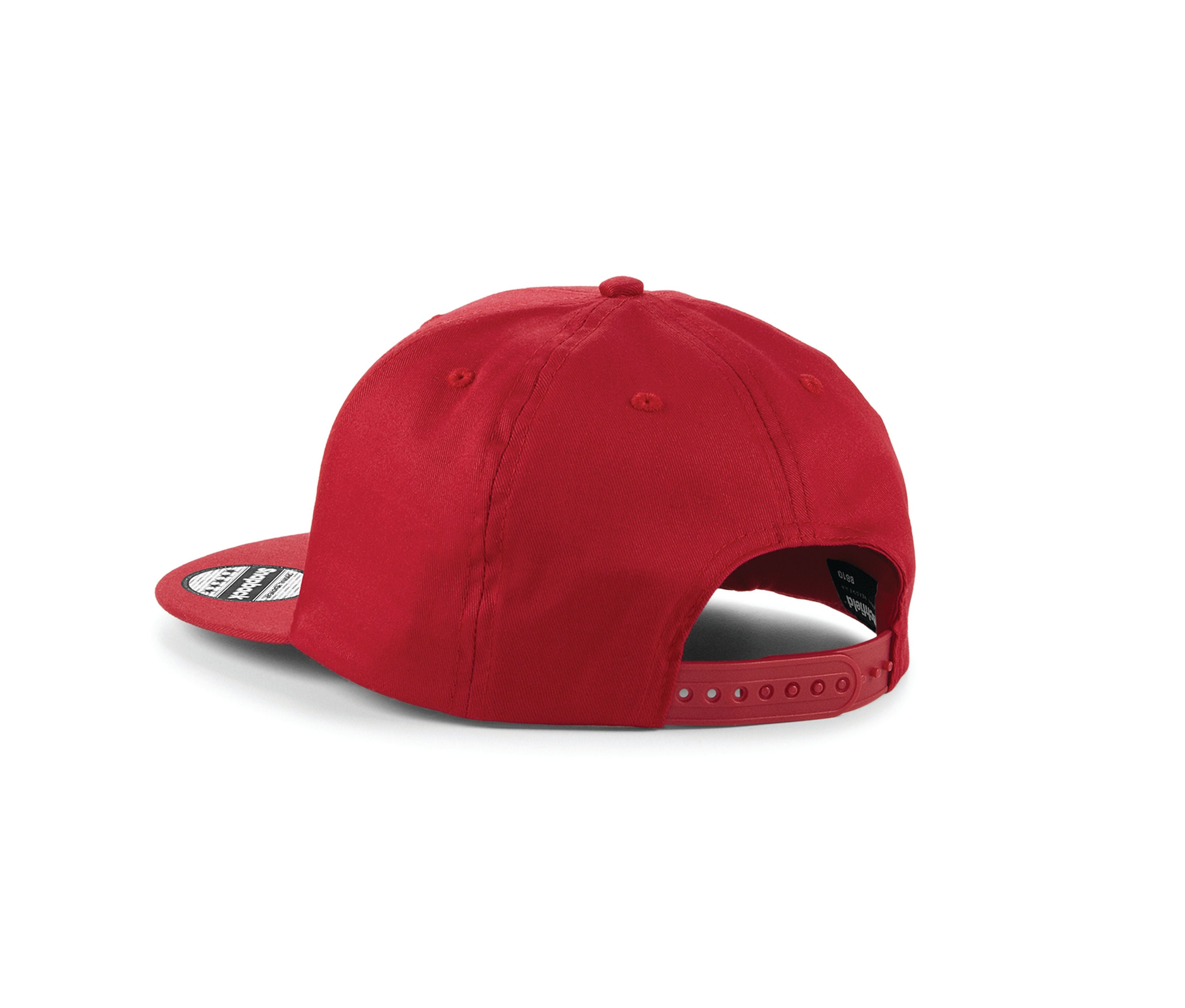 Casquette Style Rappeur 5 Pans - Classic Red