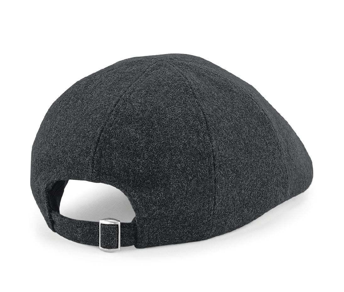 Casquette Ivy en Laine Melton - Charcoal Marl