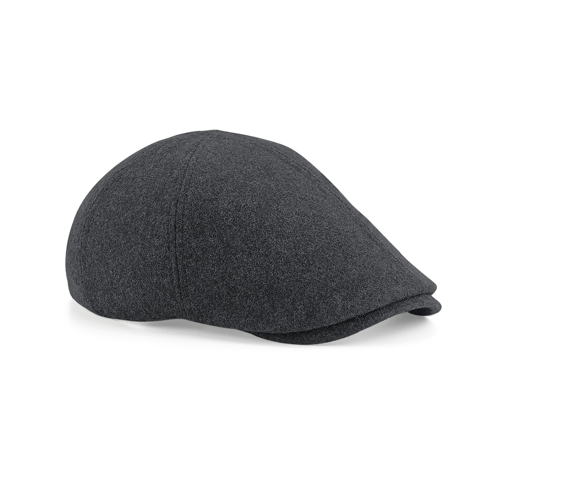 Casquette Ivy en Laine Melton - Charcoal Marl
