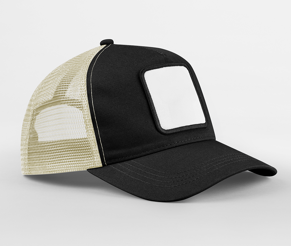 Casquette Trucker Avec Empiècement - Black/stone