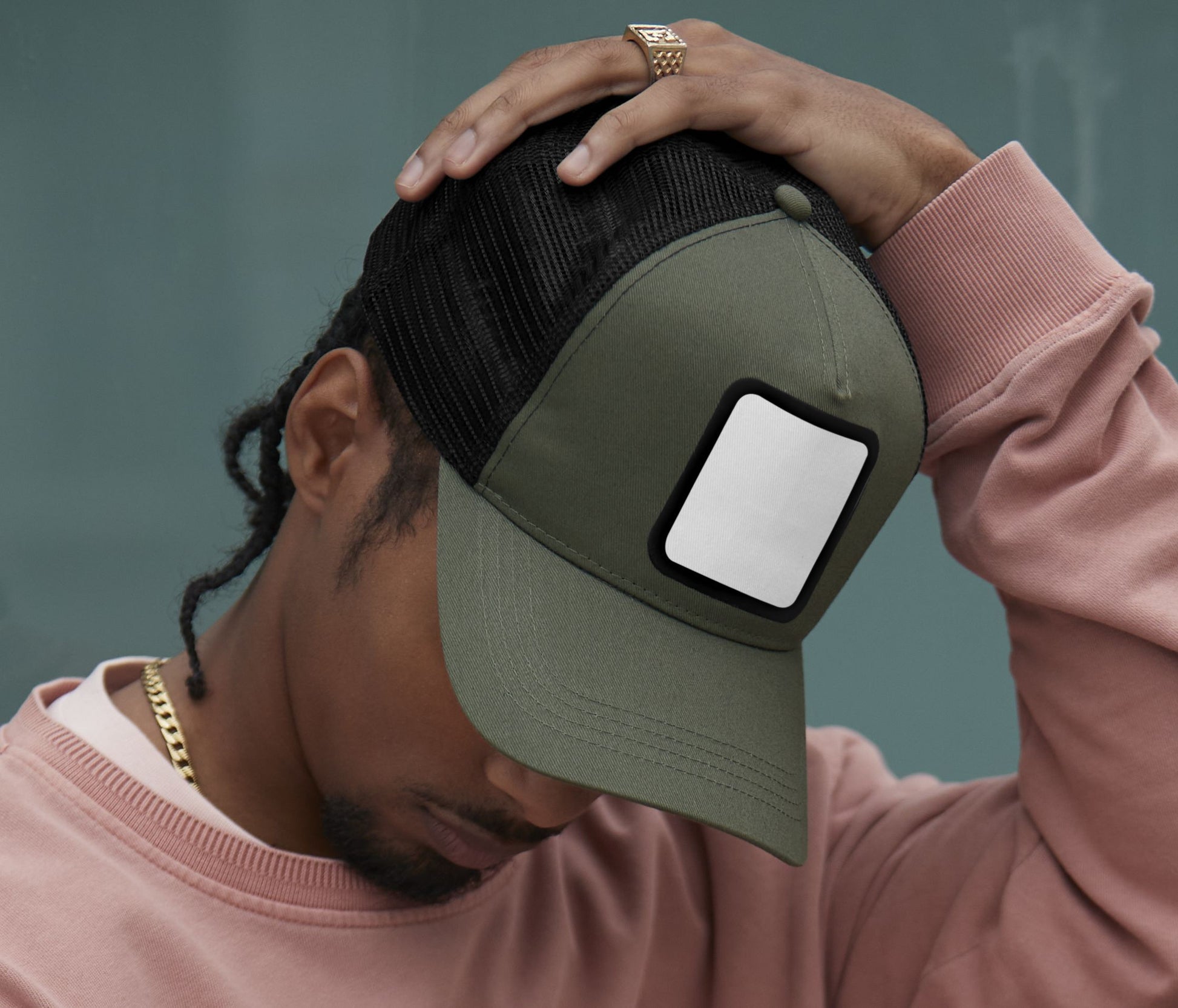 Casquette trucker avec empiècement