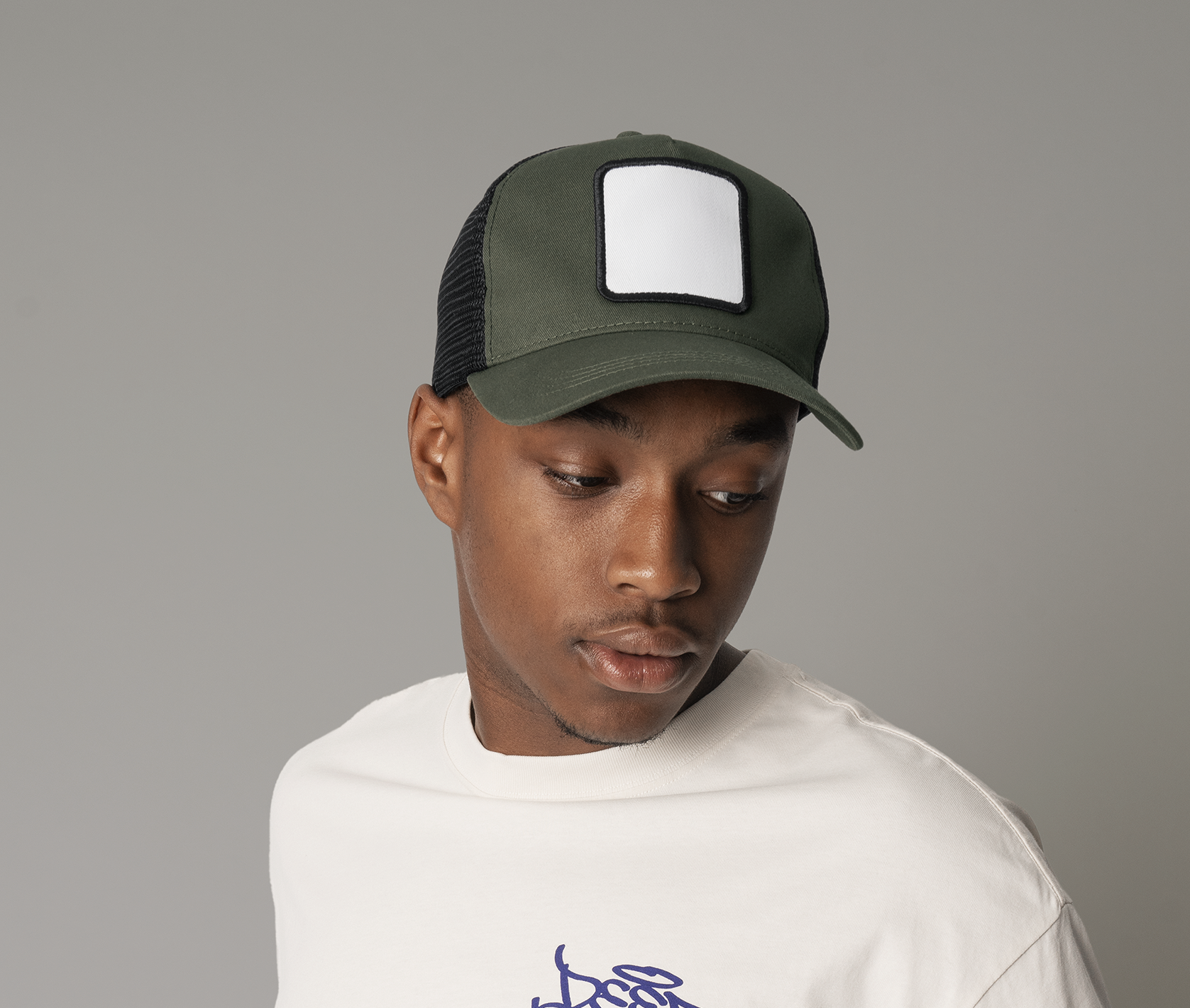 Casquette trucker avec empiècement