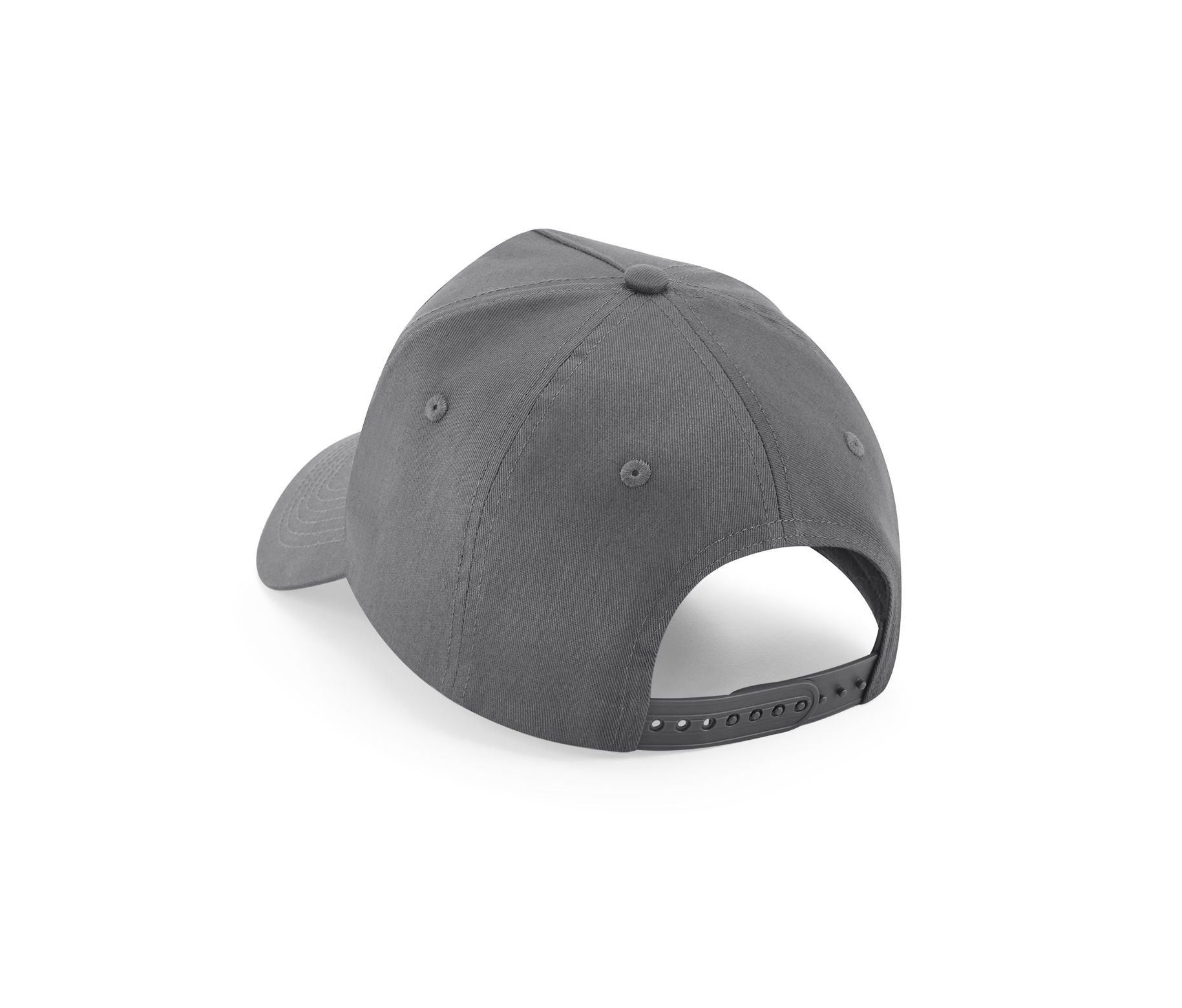Casquette 5 Pans Avec Patch Amovible - Graphite Grey