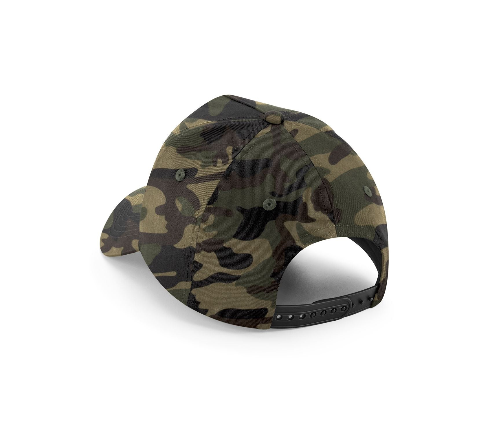 Casquette 5 Pans Avec Patch Amovible - Jungle Camo