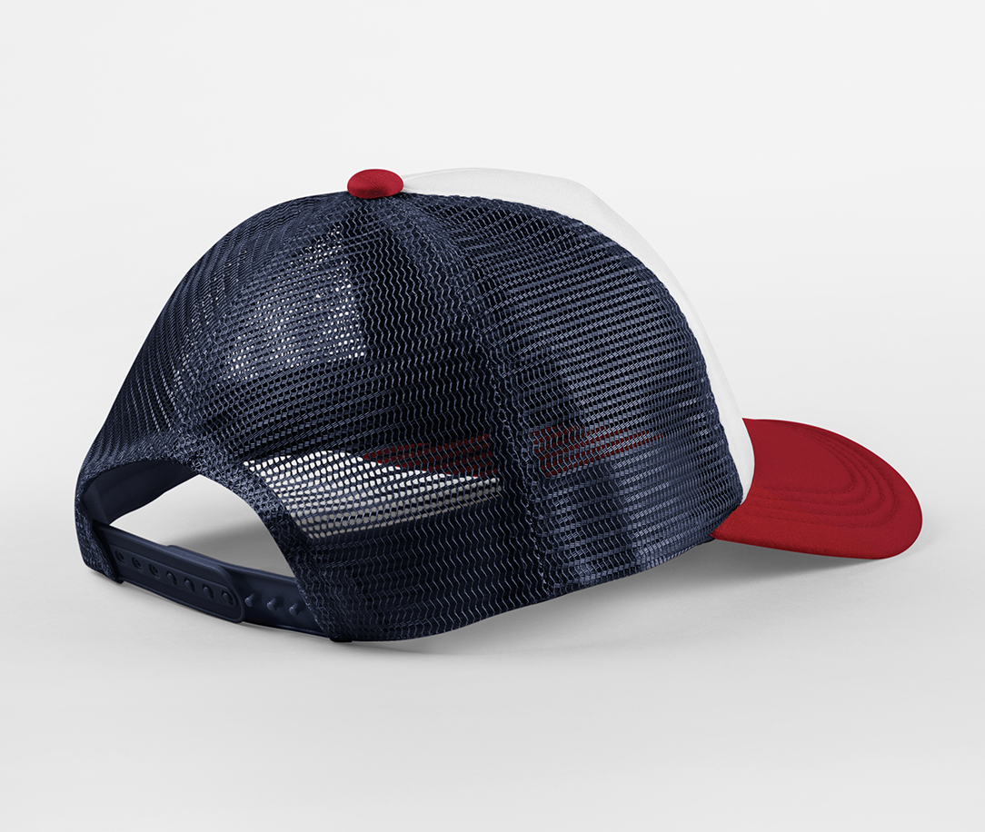 Casquette Trucker 5 Pans - Navy/red