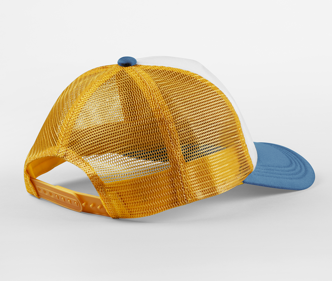 Casquette Trucker 5 Pans - Sunflower/heritage Blue