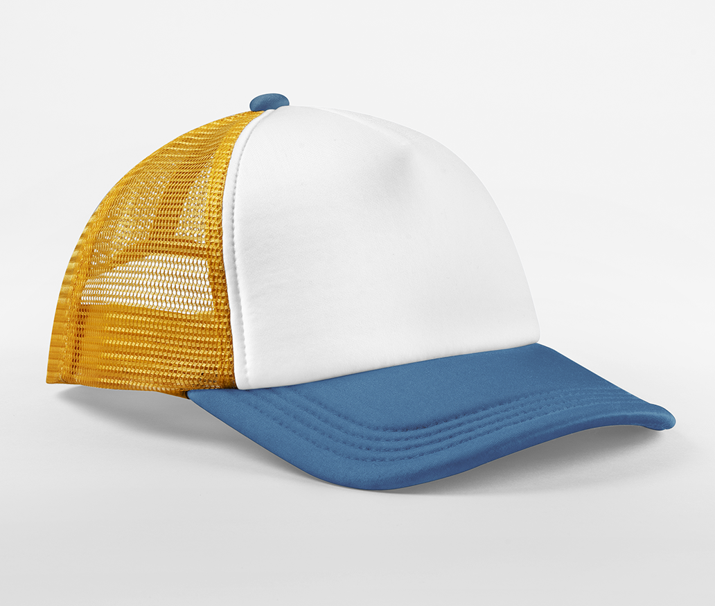 Casquette Trucker 5 Pans - Sunflower/heritage Blue
