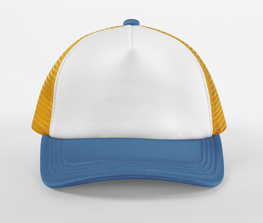 Casquette Trucker 5 Pans - Sunflower/heritage Blue