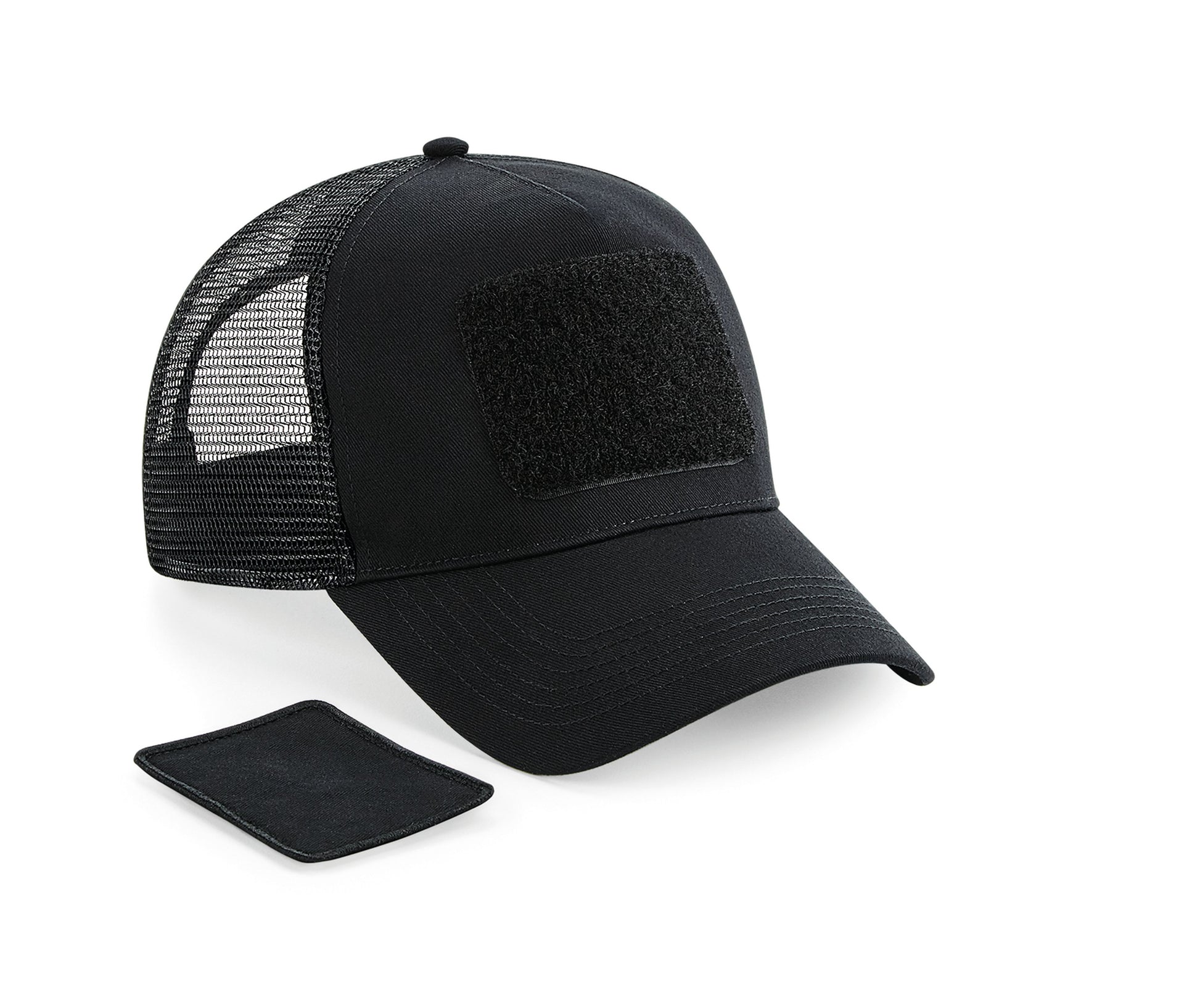 Casquette Avec Empiècement Amovible - Black
