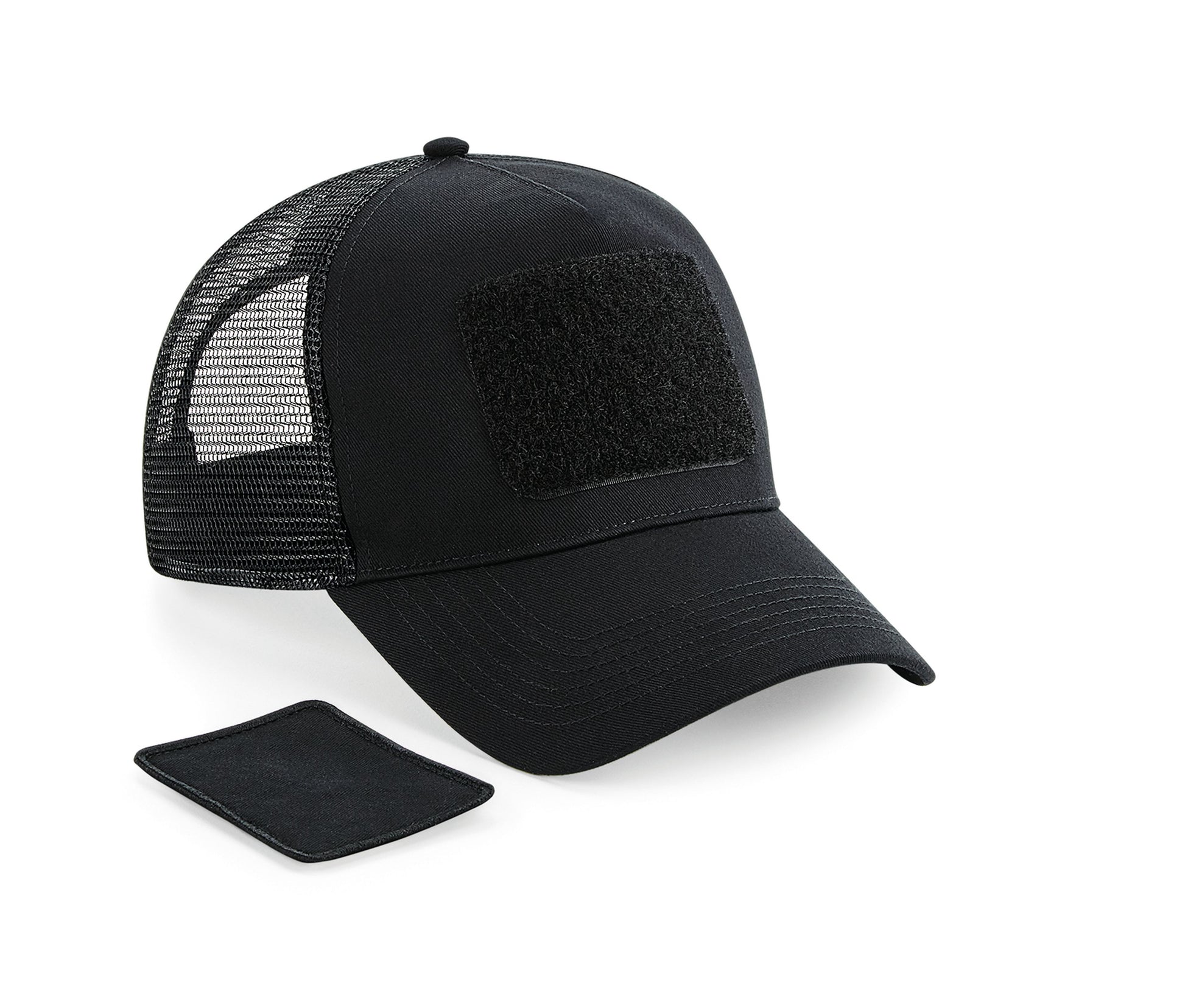 Casquette Avec Empiècement Amovible - Black