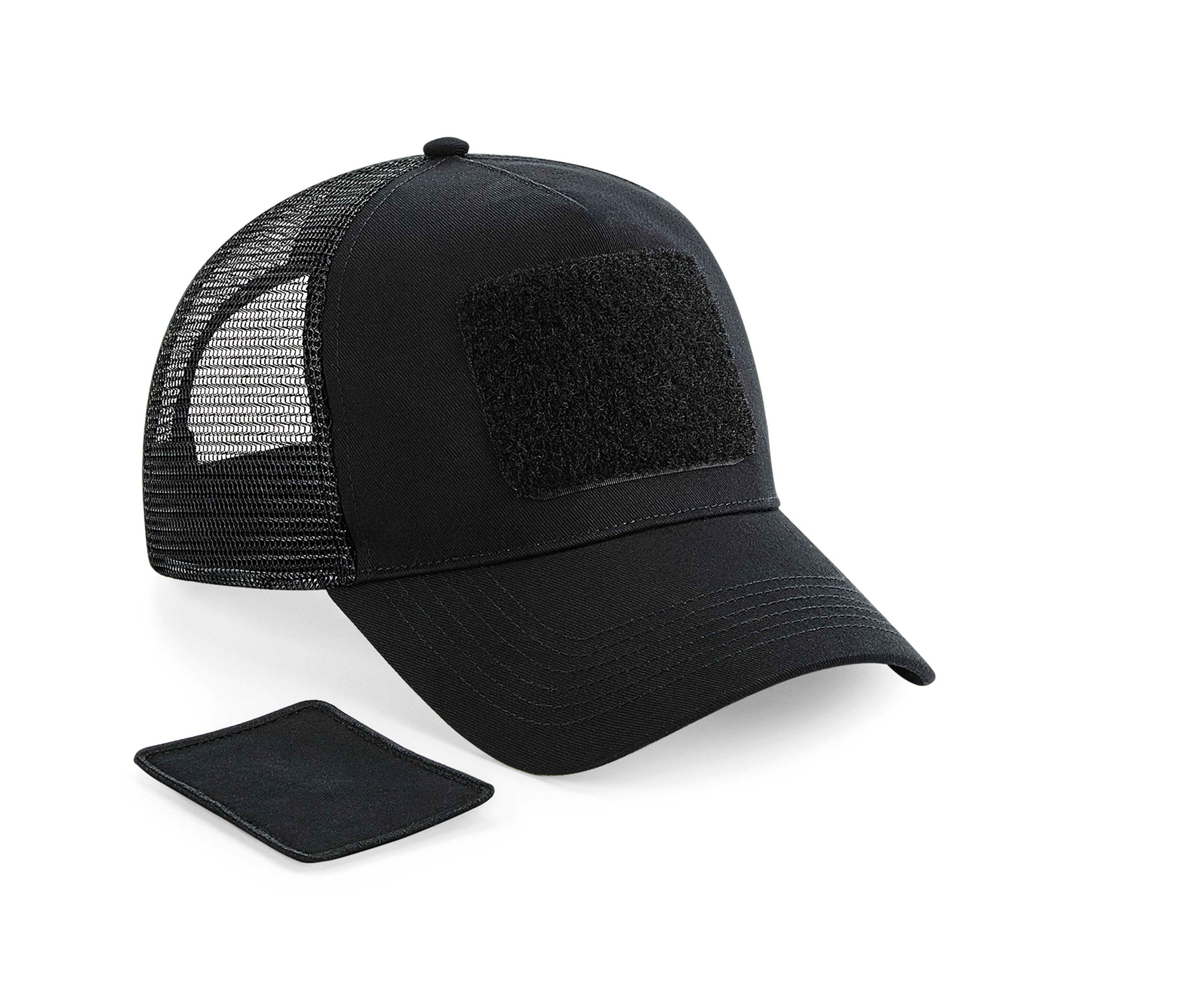 Casquette Avec Empiècement Amovible - Black
