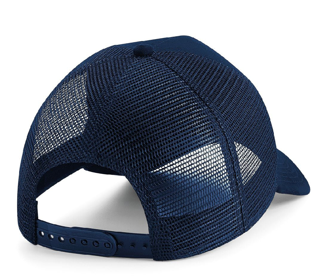 Casquette Filet en Polyester Effet Daim - French Navy