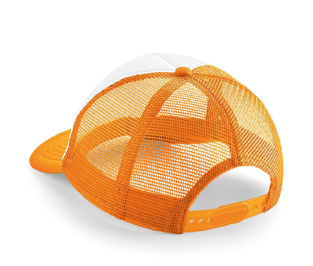 Casquette Américaine Enfant - Orange/white