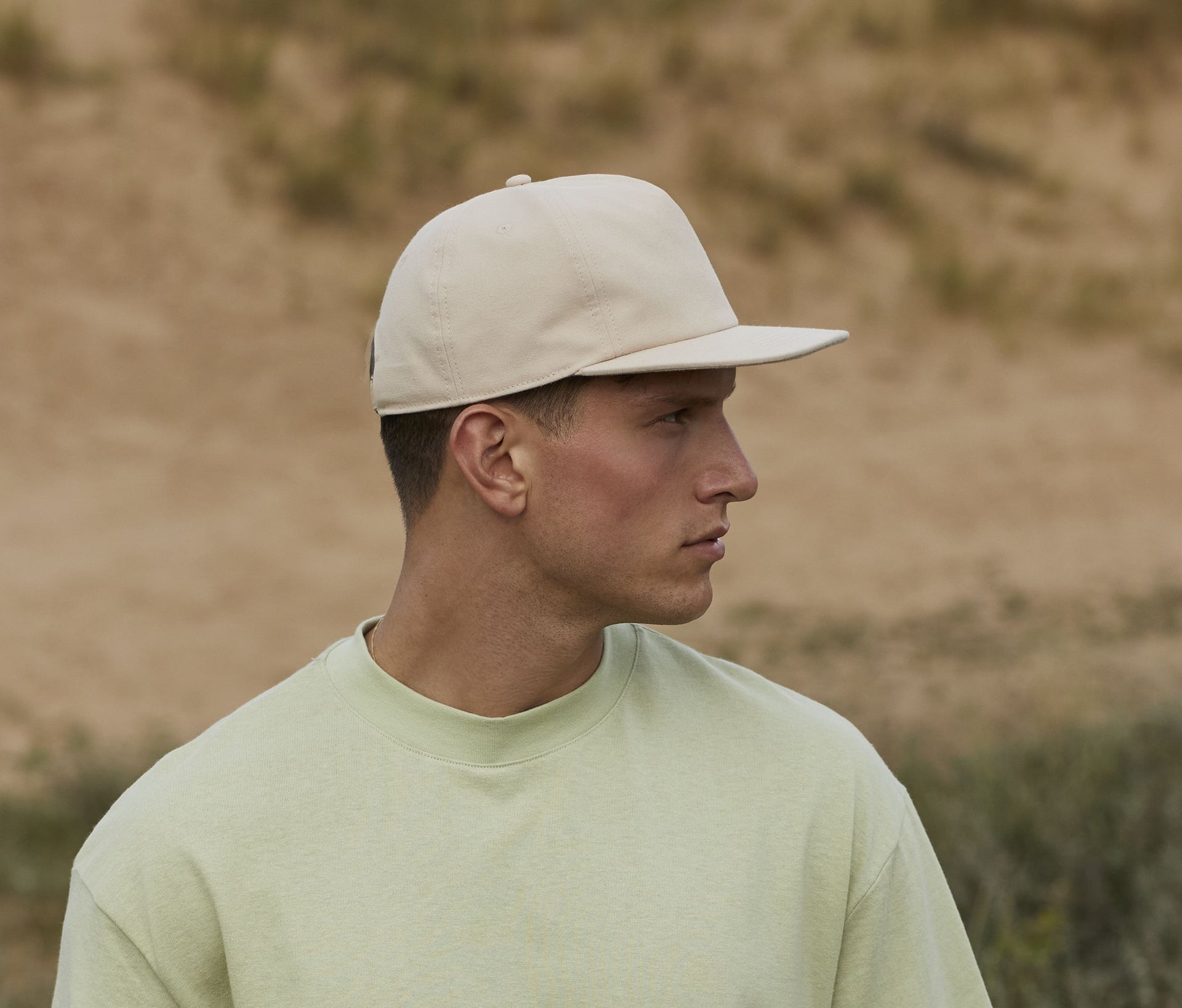 Casquette destructurée en coton organique