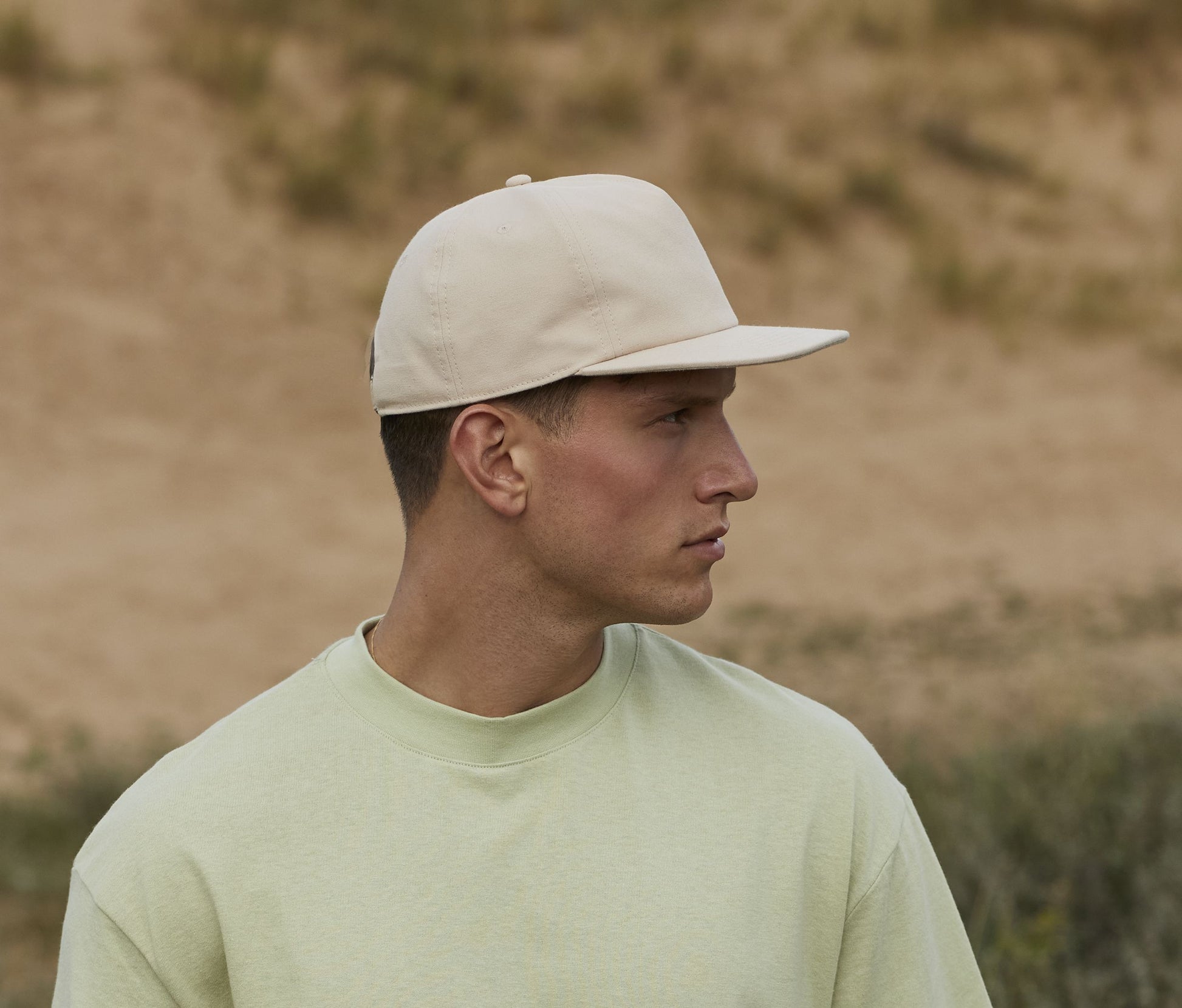 Casquette destructurée en coton organique