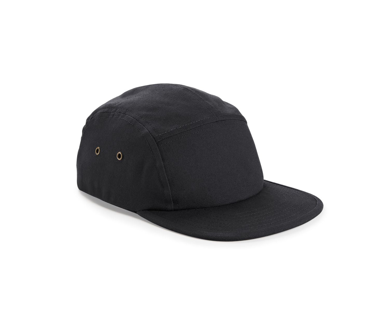 Casquette 5 Pans en Toile - Black
