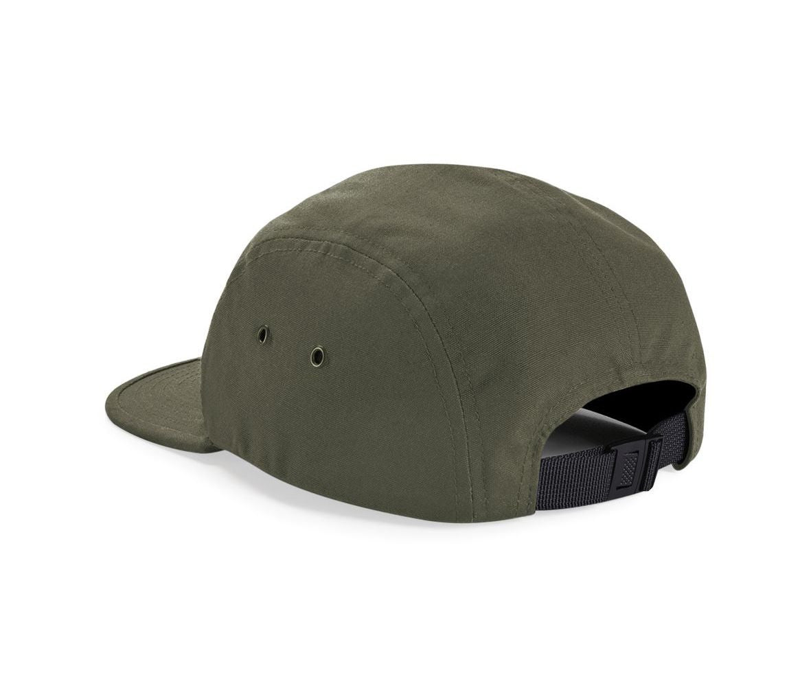 Casquette 5 Pans en Toile - Olive Green