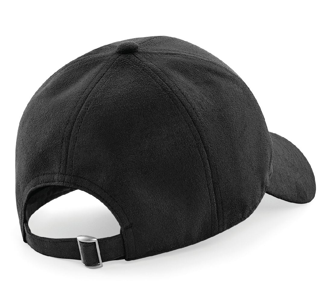 Casquette 6 Pans en Faux Daim - Black