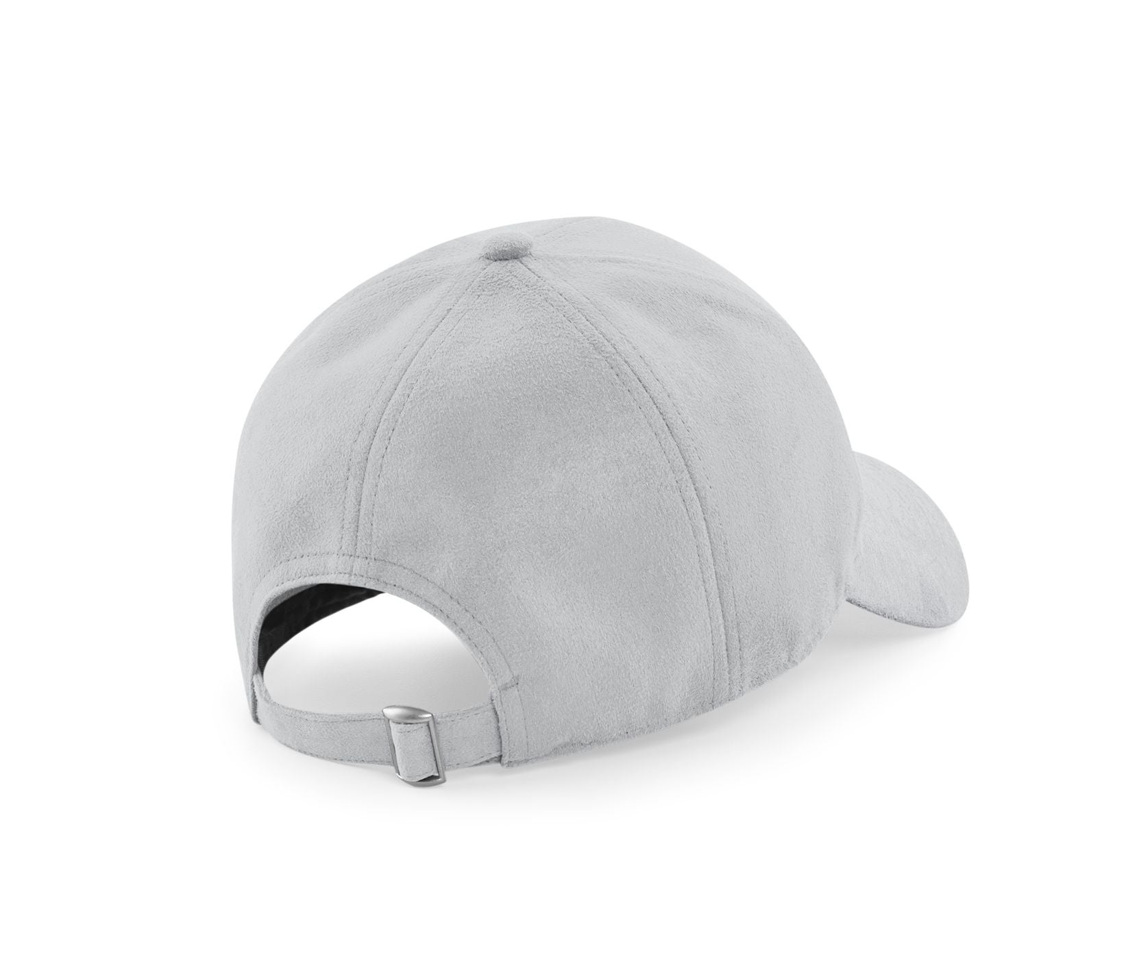 Casquette 6 Pans en Faux Daim - Light Grey