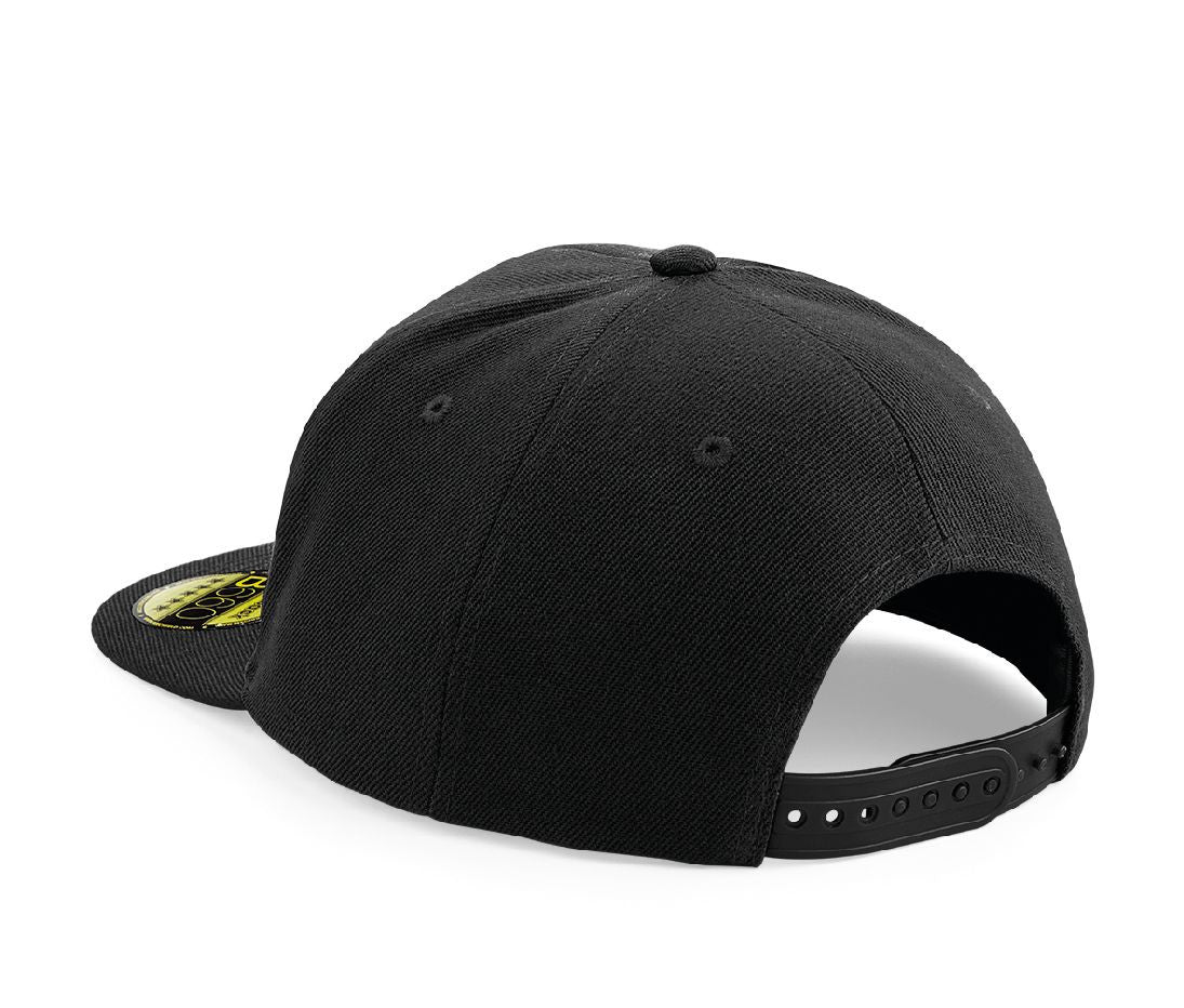 Casquette Style Rappeur Avec Visière Contrastée - Black/black