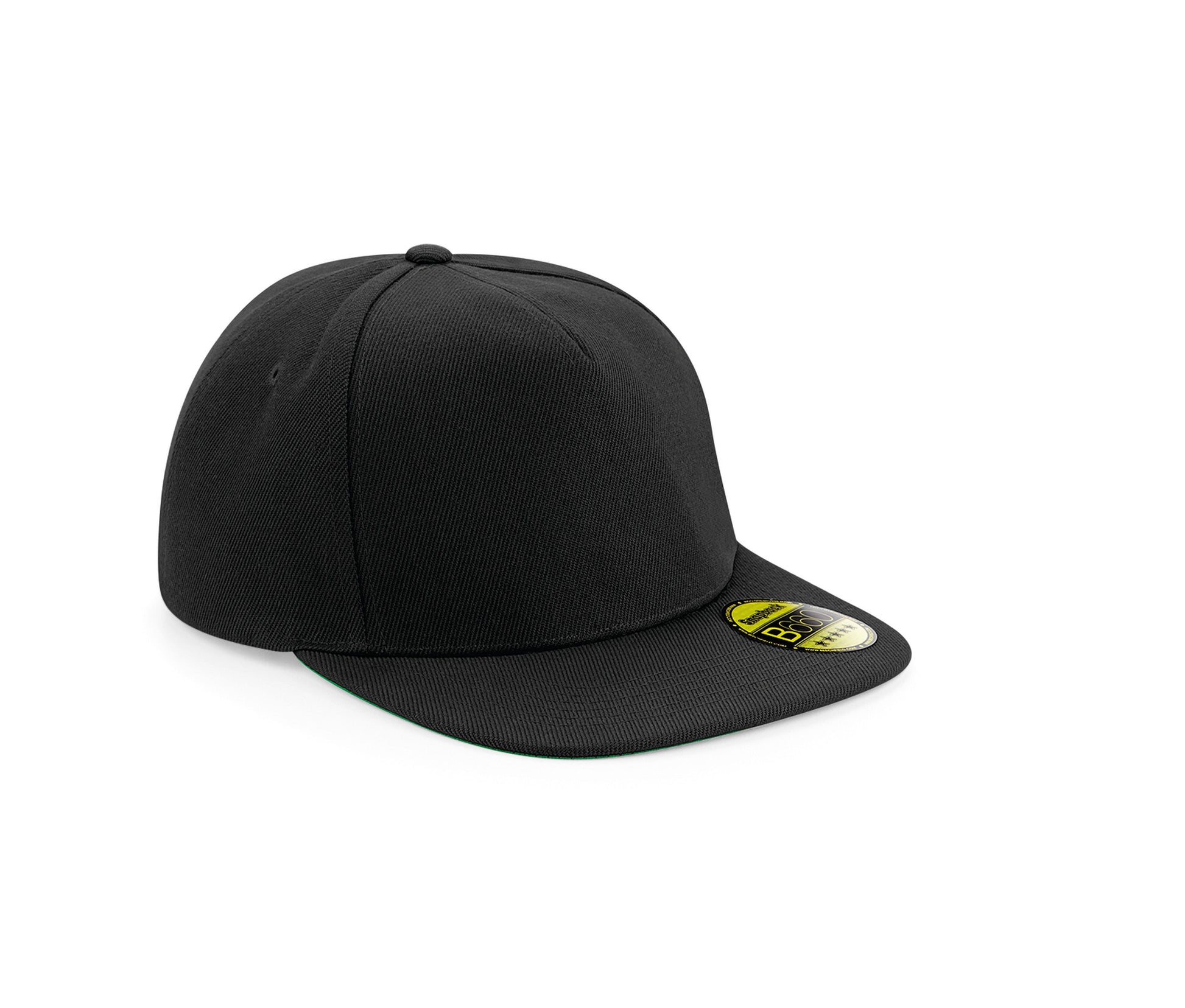 Casquette Style Rappeur Avec Visière Contrastée - Black/black