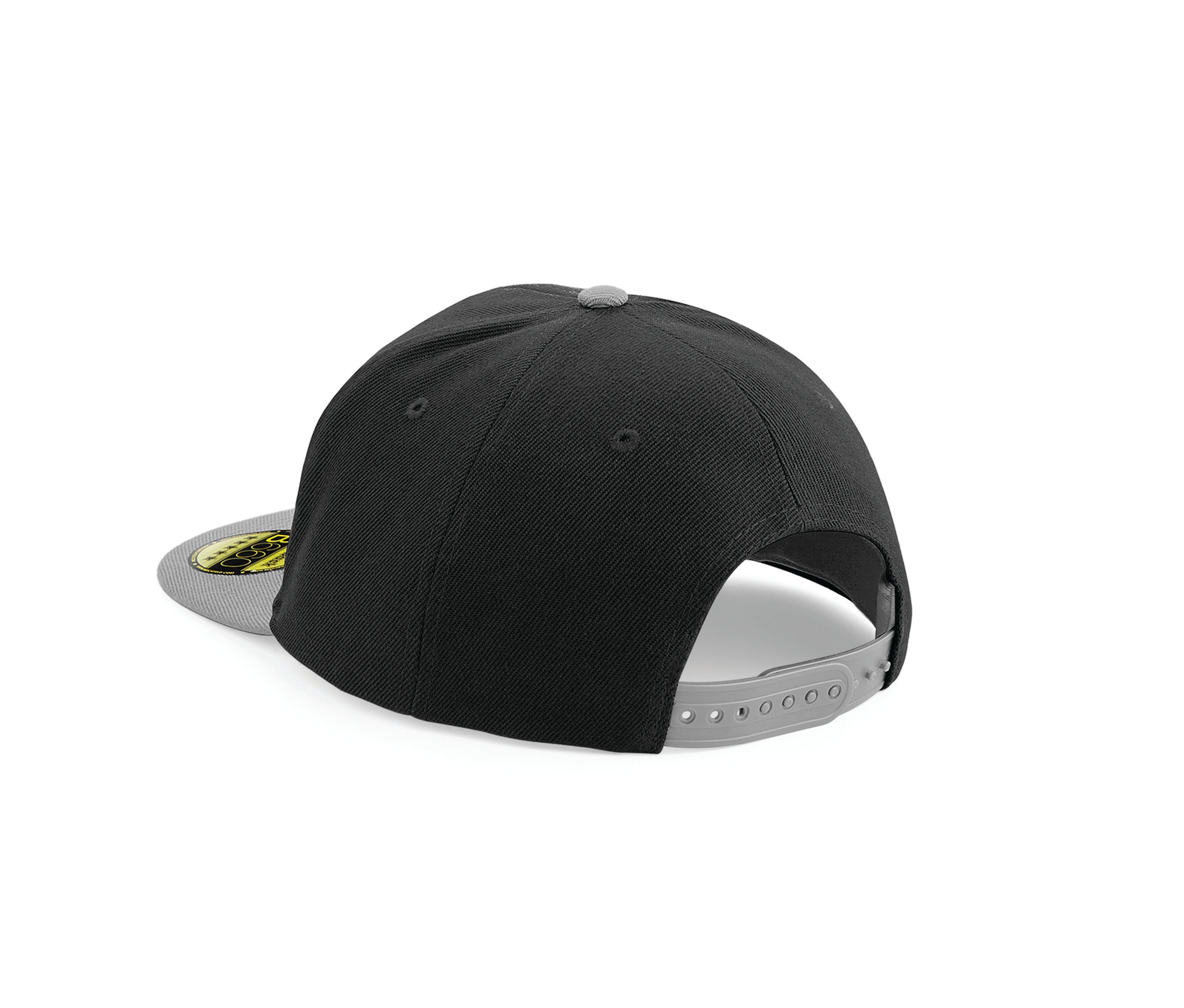 Casquette Style Rappeur Avec Visière Contrastée - Black/light Grey