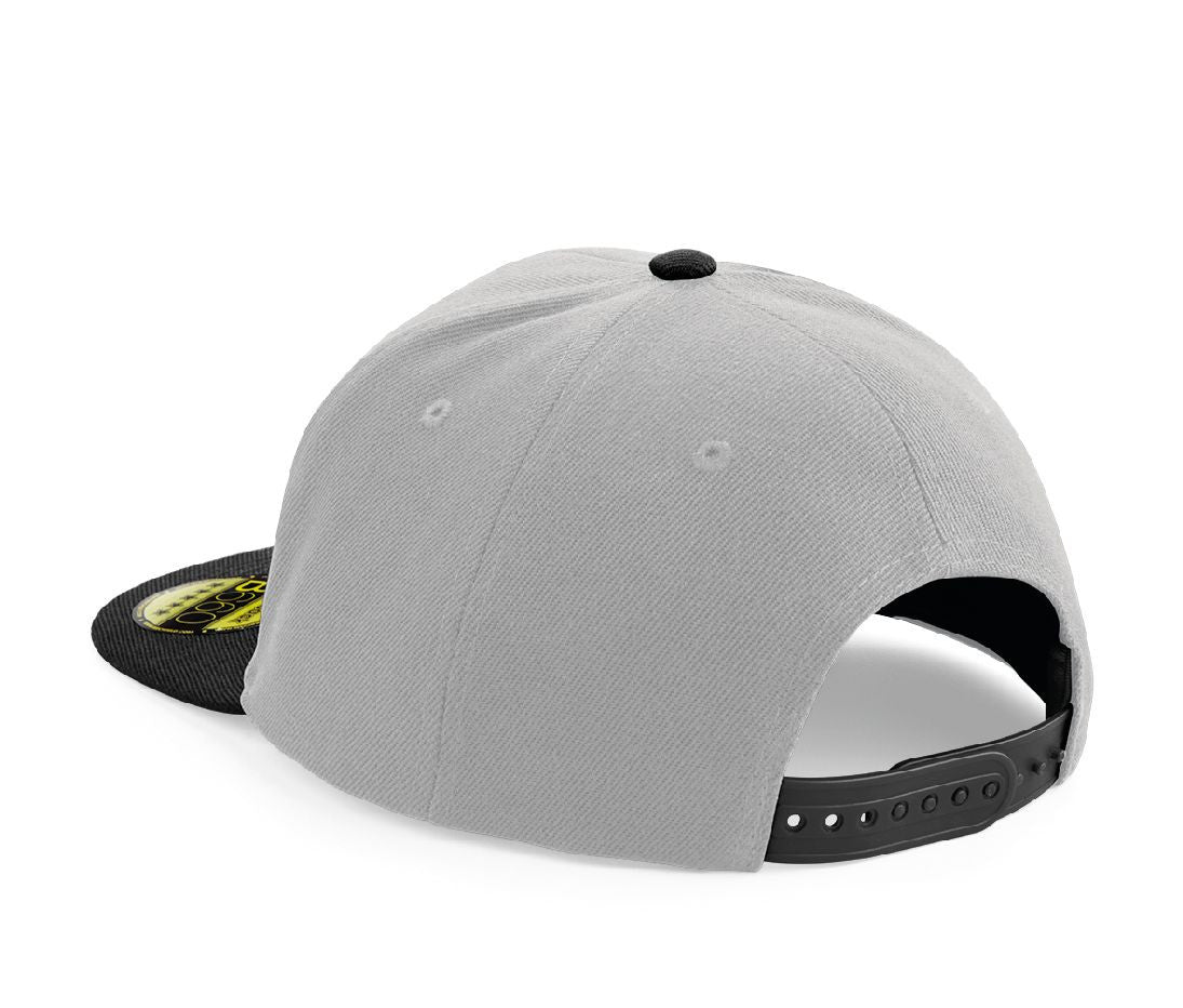 Casquette Style Rappeur Avec Visière Contrastée - Grey/black