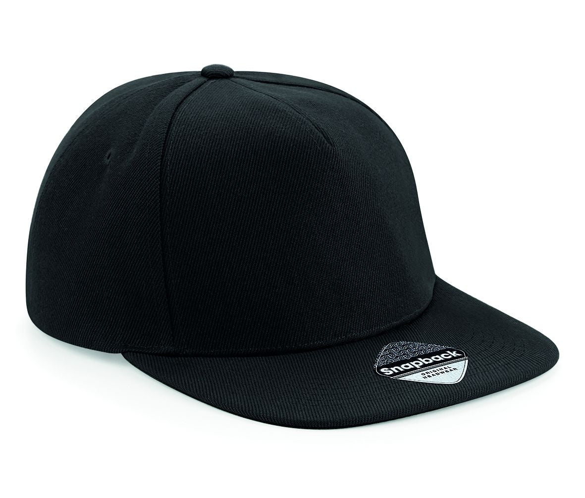Casquette Style Rappeur Avec Visière Contrastée - Black / Black / Black
