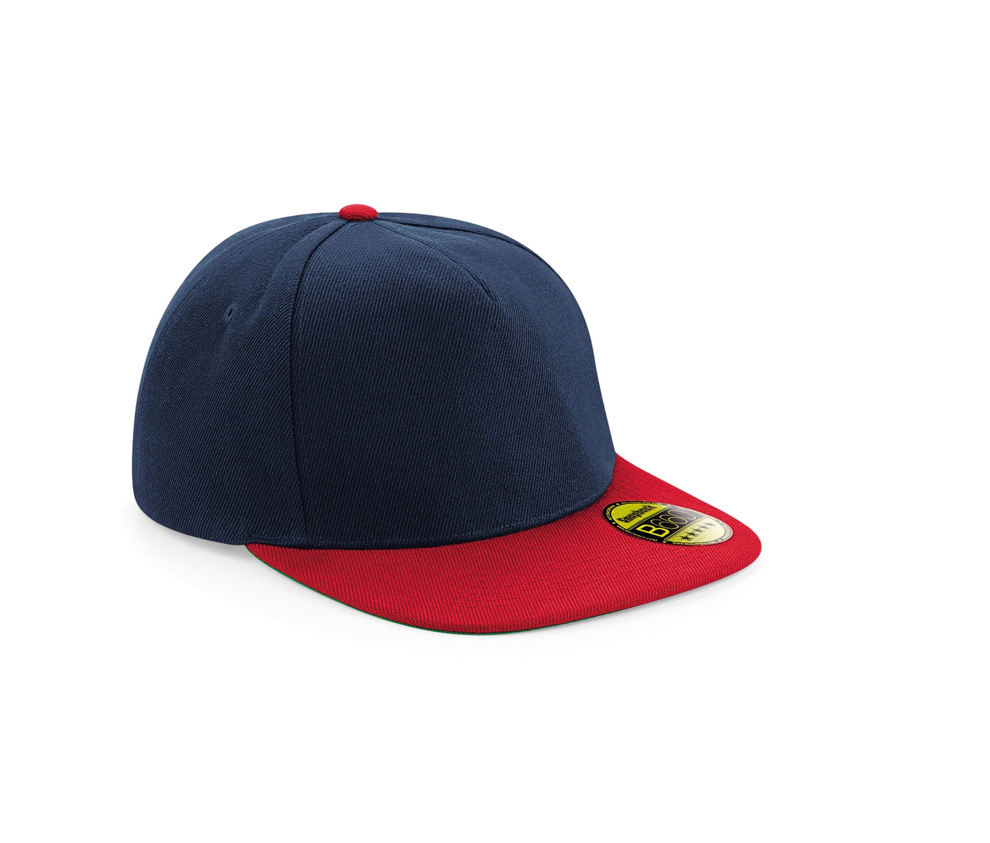 Casquette Style Rappeur Avec Visière Contrastée - French Navy / Classic Red