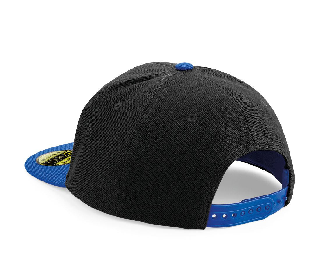 Casquette Style Rappeur Avec Visière Contrastée - Black/bright Royal