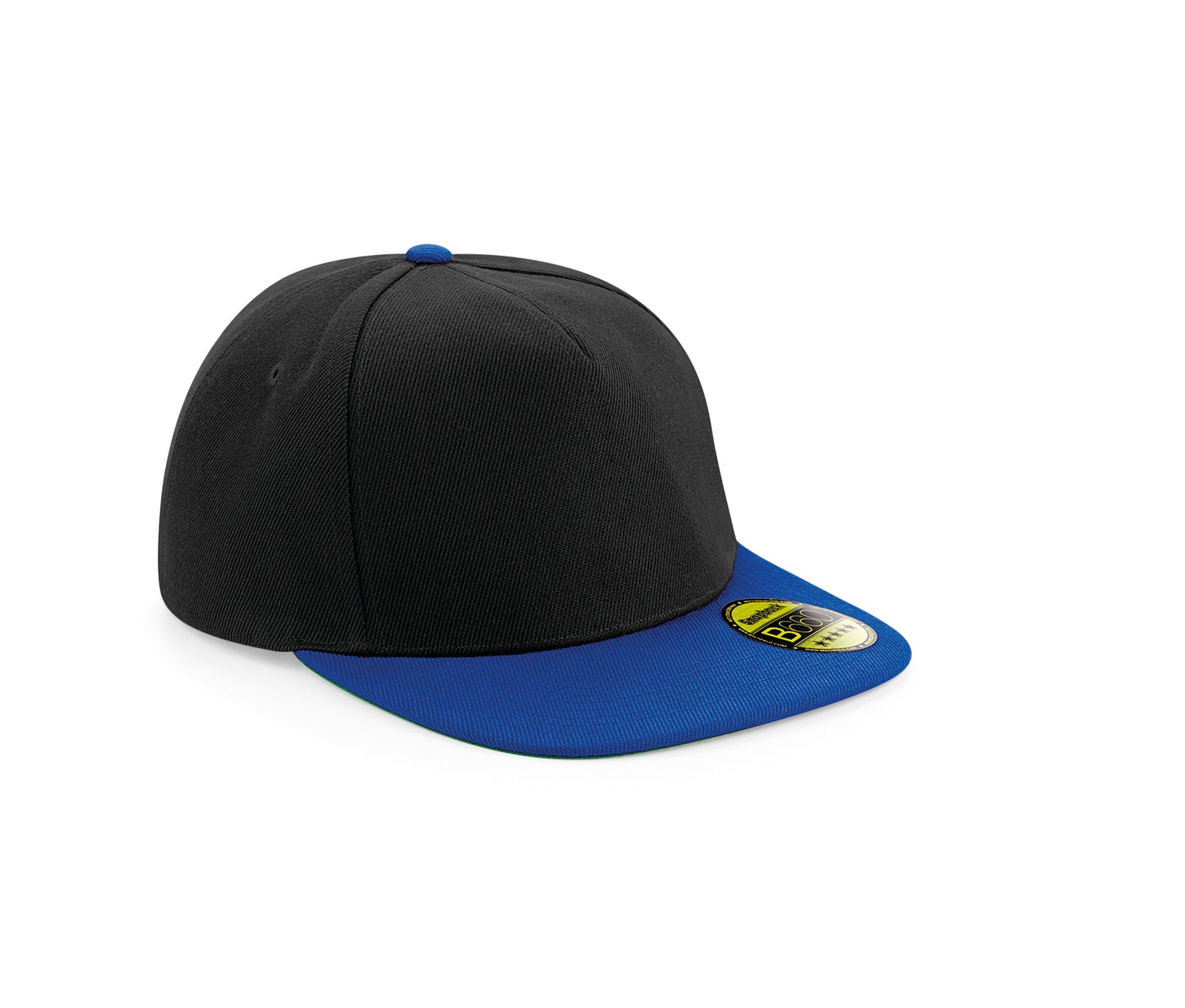 Casquette Style Rappeur Avec Visière Contrastée - Black/bright Royal
