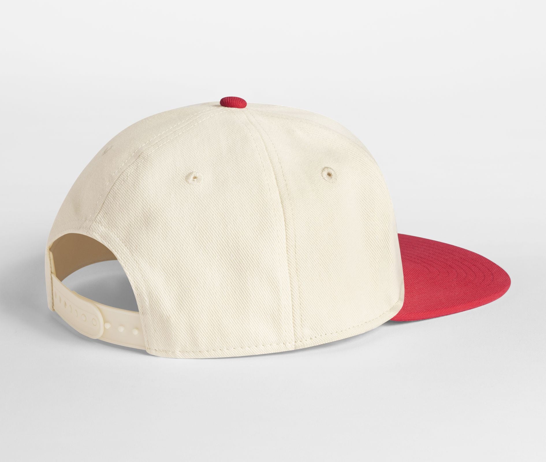 Casquette 6 Pans Contrastée - Natural/red