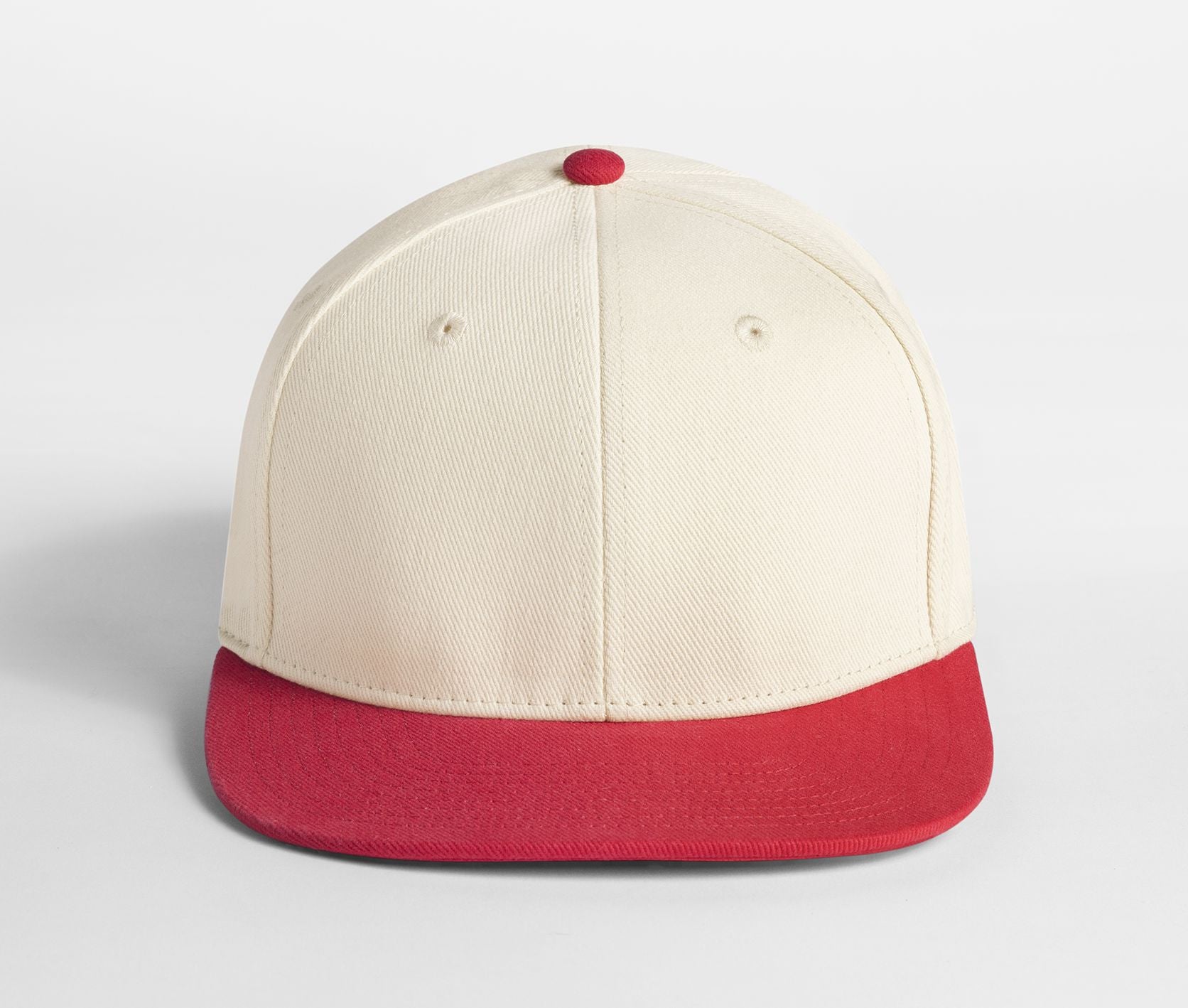Casquette 6 Pans Contrastée - Natural/red