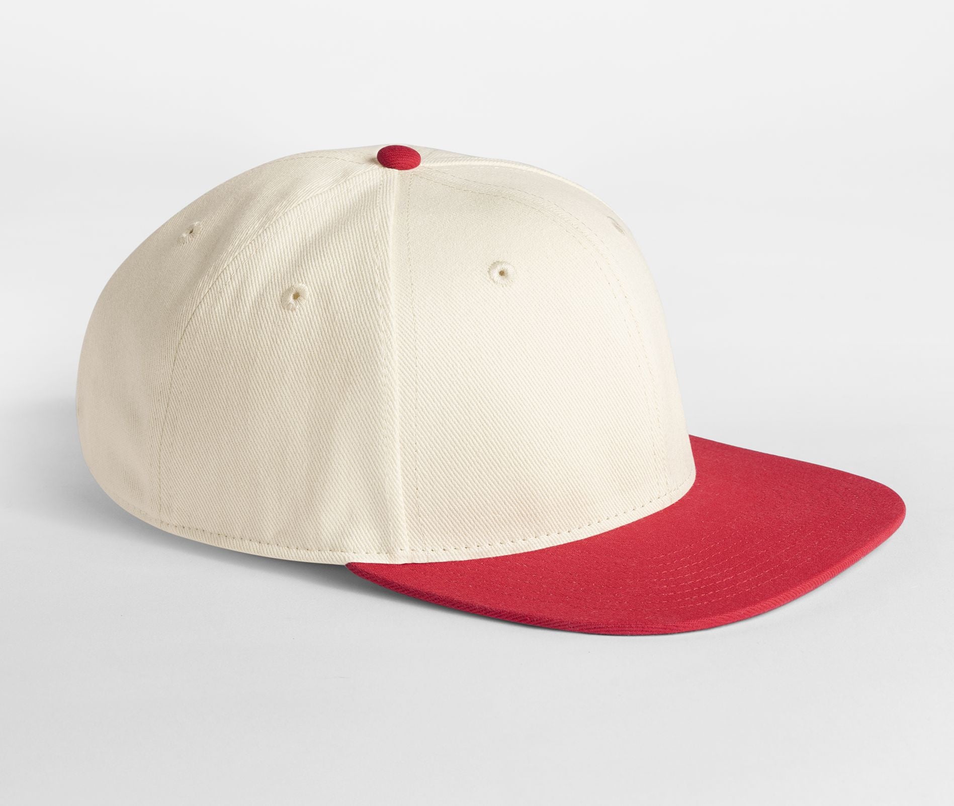 Casquette 6 Pans Contrastée - Natural/red