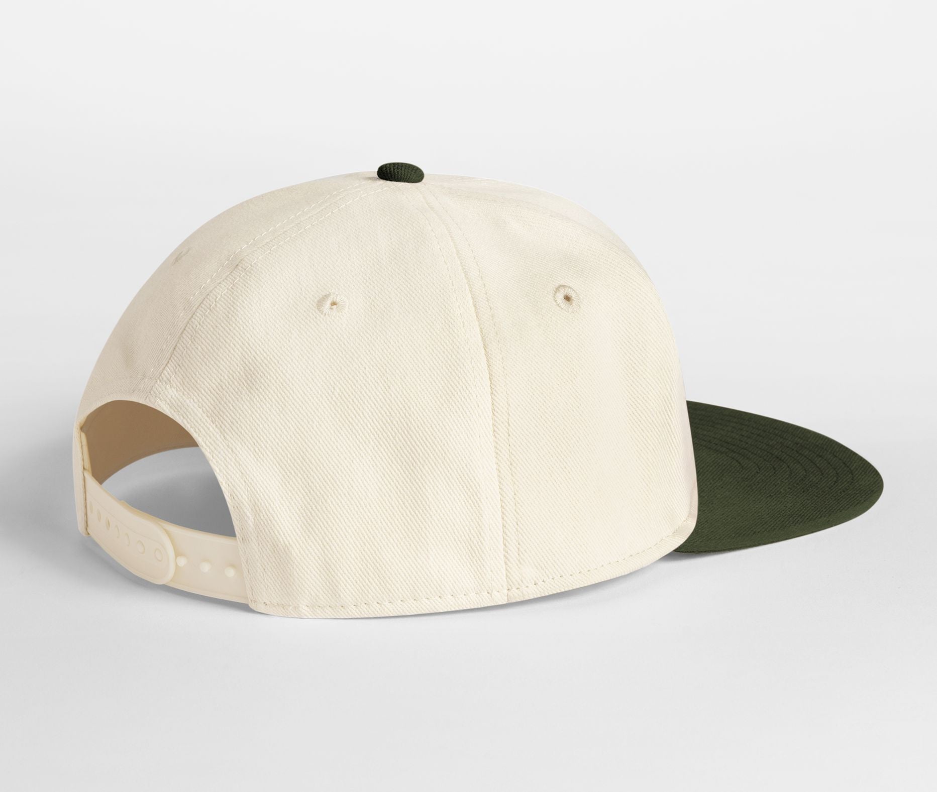 Casquette 6 Pans Contrastée - Natural/dark Olive
